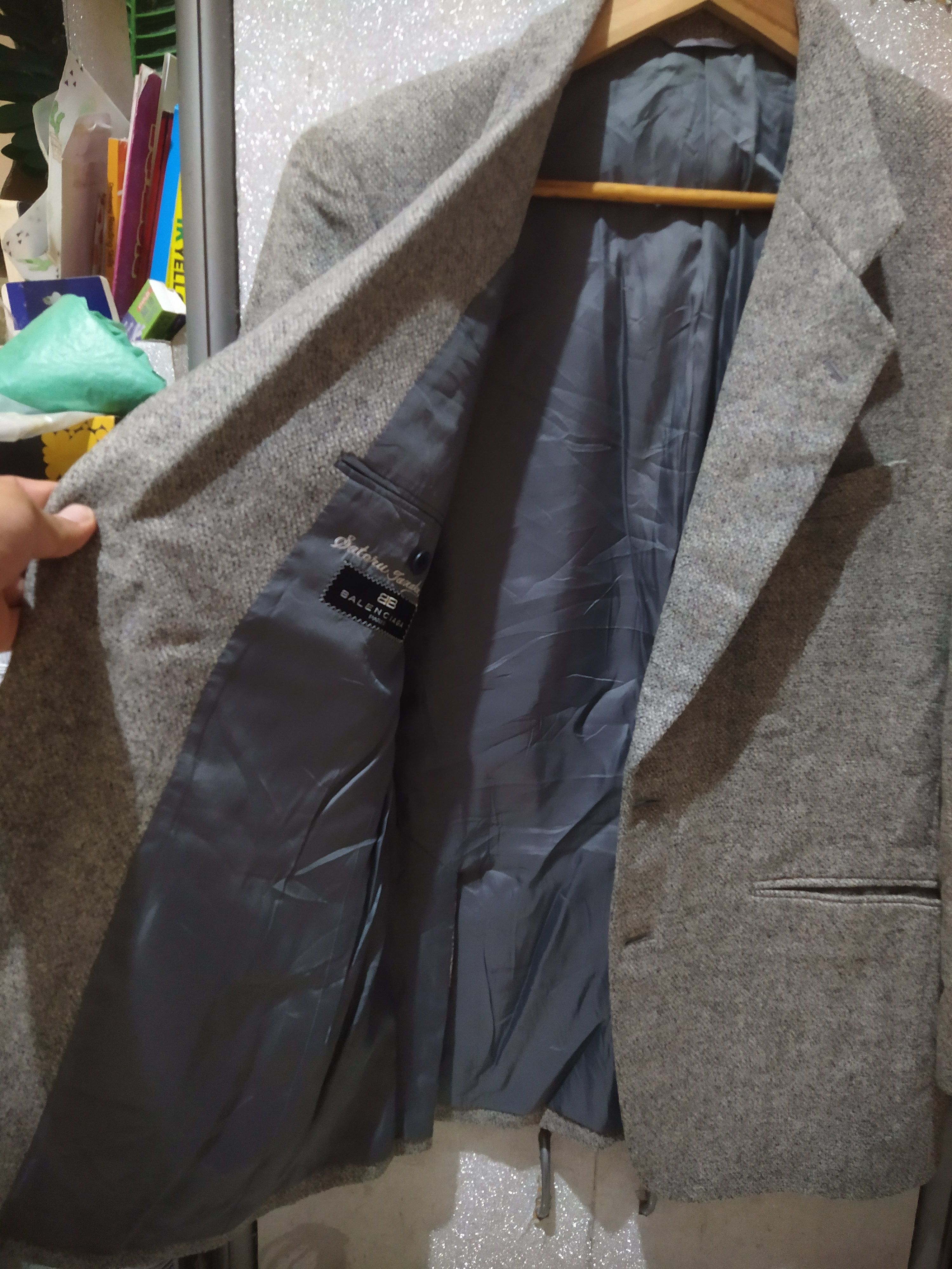 Balenciaga VTG Balenciaga Paris x Sataru Tanaka Archival Wool Blazer Size 36R - 6 Thumbnail