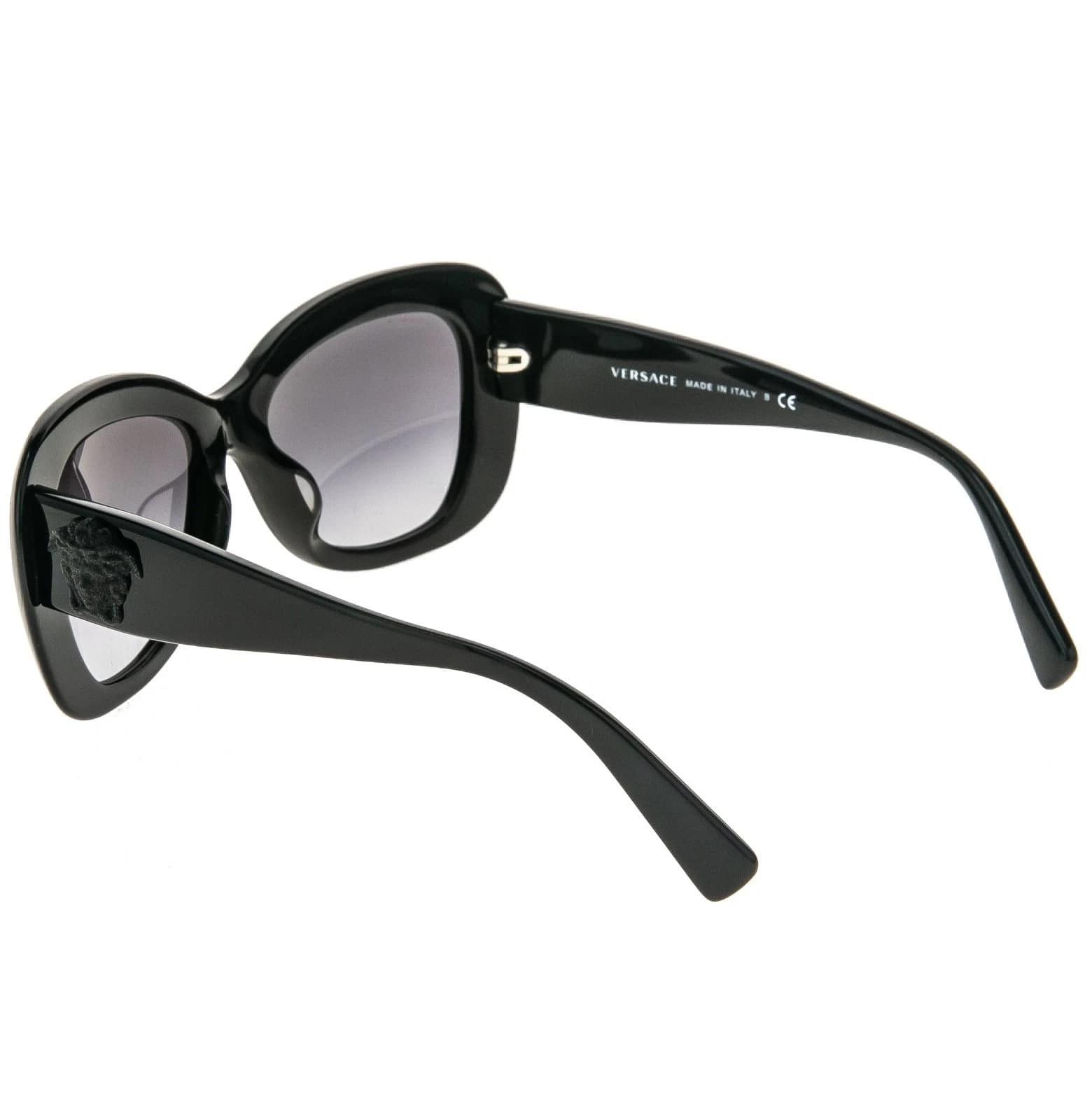 Versace VERSACE VE4317A 4317 Oval Classic Sunglasses Black Glitter Size ONE SIZE - 9 Thumbnail