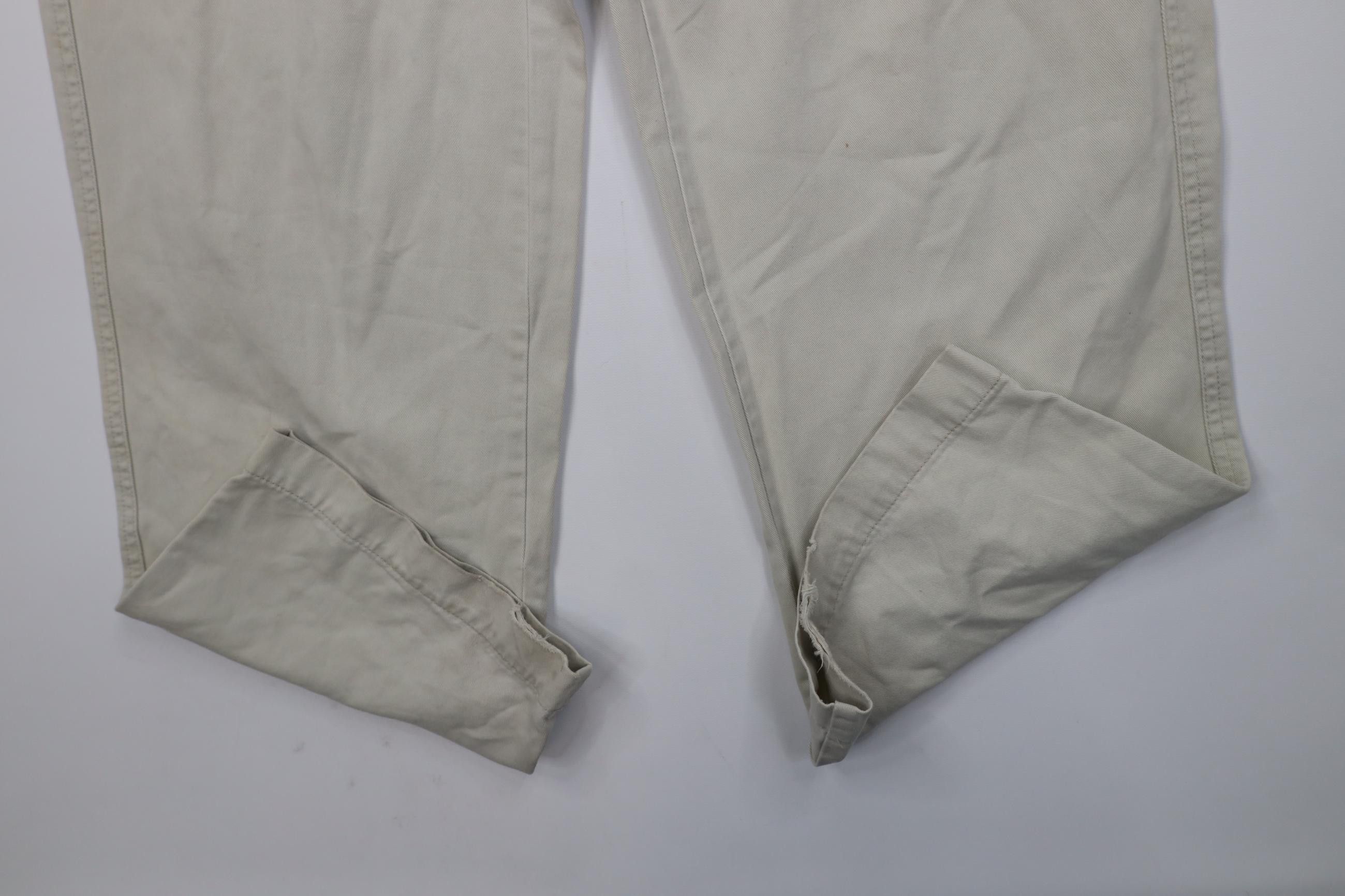 Gap Vintage 90s Y2K Gap Baggy Wide Leg Cargo Pants Stone Cotton Size US 34 / EU 50 - 5 Thumbnail