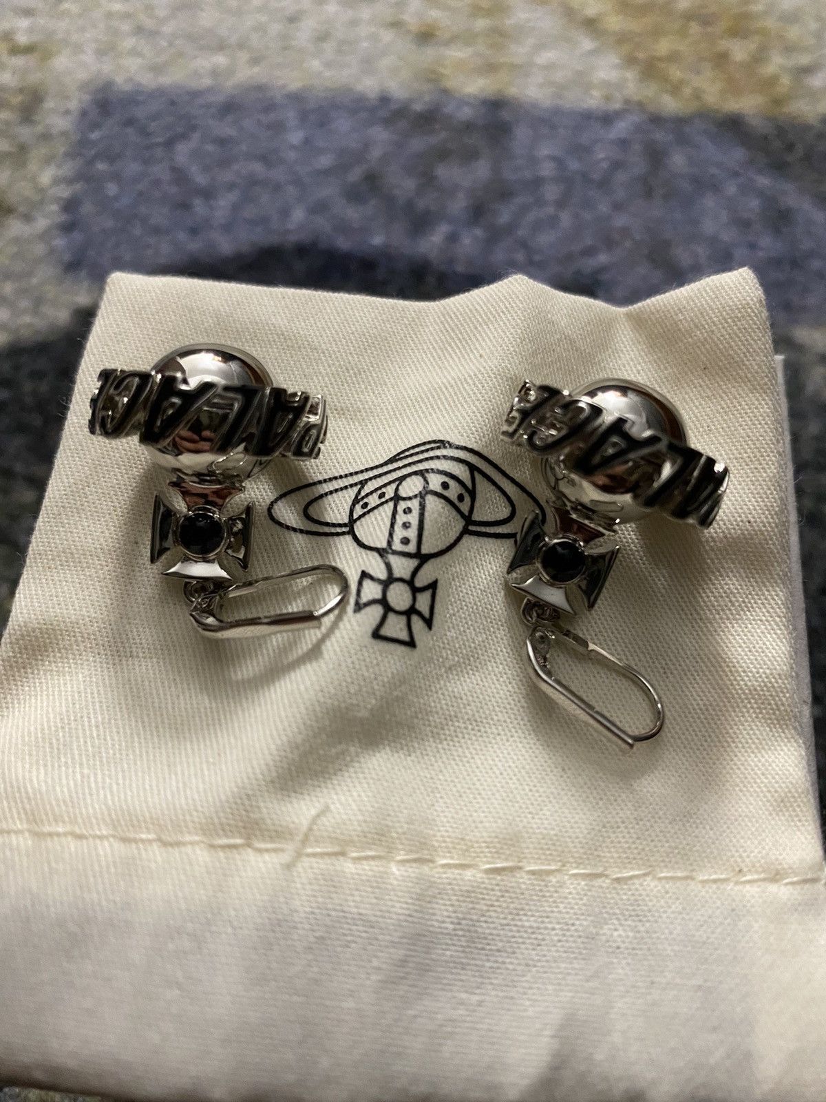 Palace × Vivienne Westwood Palace x Vivienne Westwood Orb Earrings Silver Size ONE SIZE - 3 Thumbnail