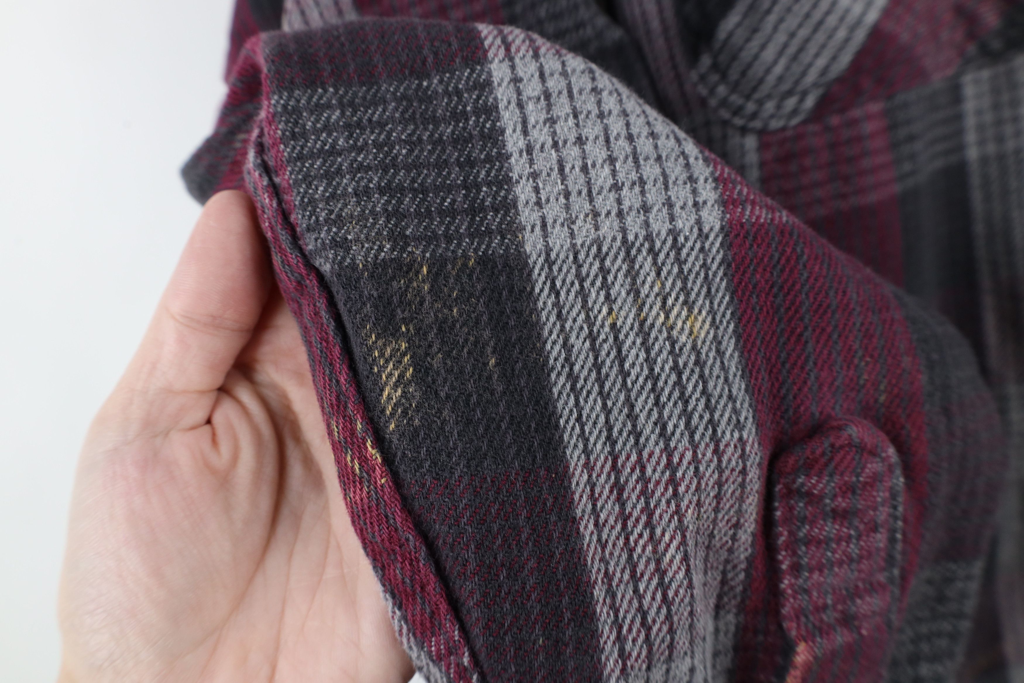Vintage Vintage 90s Streetwear Heavyweight Button Shirt Plaid Size US XL / EU 56 / 4 - 4 Thumbnail