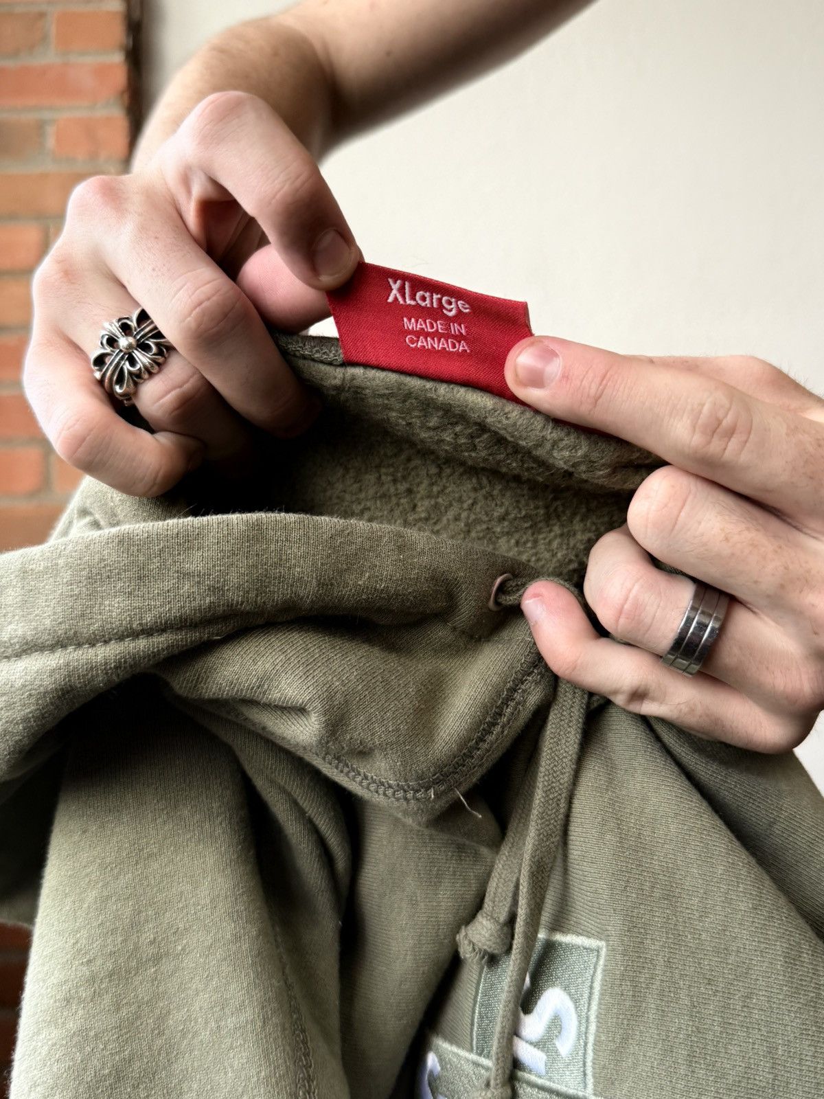 Supreme Supreme Cross Box Logo Oversized Hoodie Size US XL / EU 56 / 4 - 6 Thumbnail