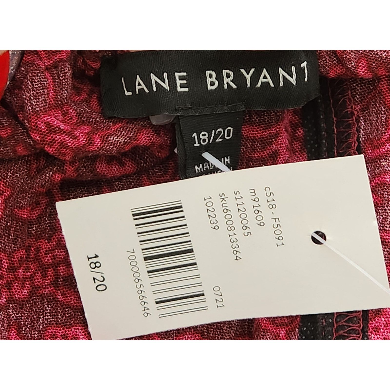 Other Lane Bryant Burgundy Floral Off The Shoulder Top 18 20 NWTS Size XXL / US 16-18 / IT 52-54 - 4 Thumbnail