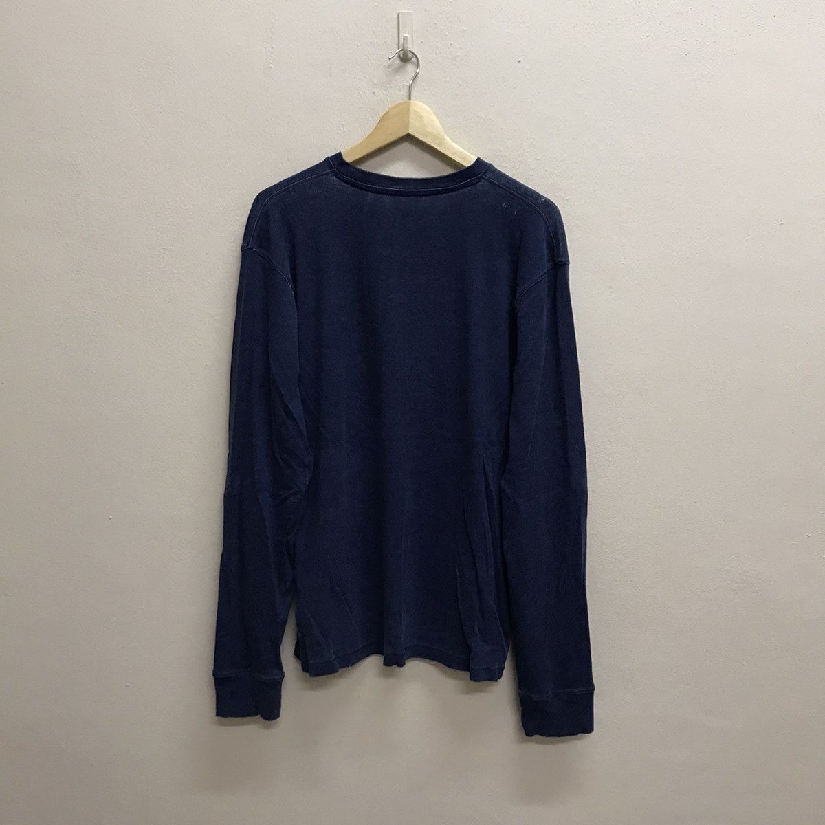 DKNY × Japanese Brand Vintage DKNY Distressed Longsleeve Open Colar Shirt Size US L / EU 52-54 / 3 - 11 Thumbnail