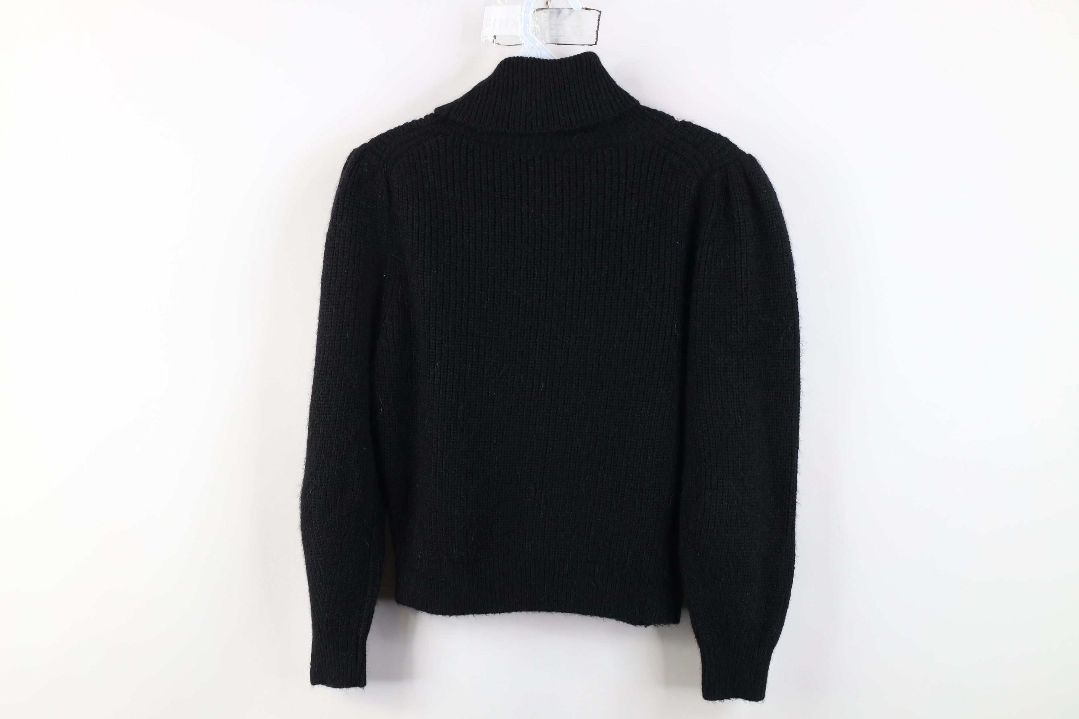 J.Crew Vintage J Crew Blend Ribbed Knit Cropped Turtleneck Sweater Size XS / US 0-2 / IT 36-38 - 8 Thumbnail