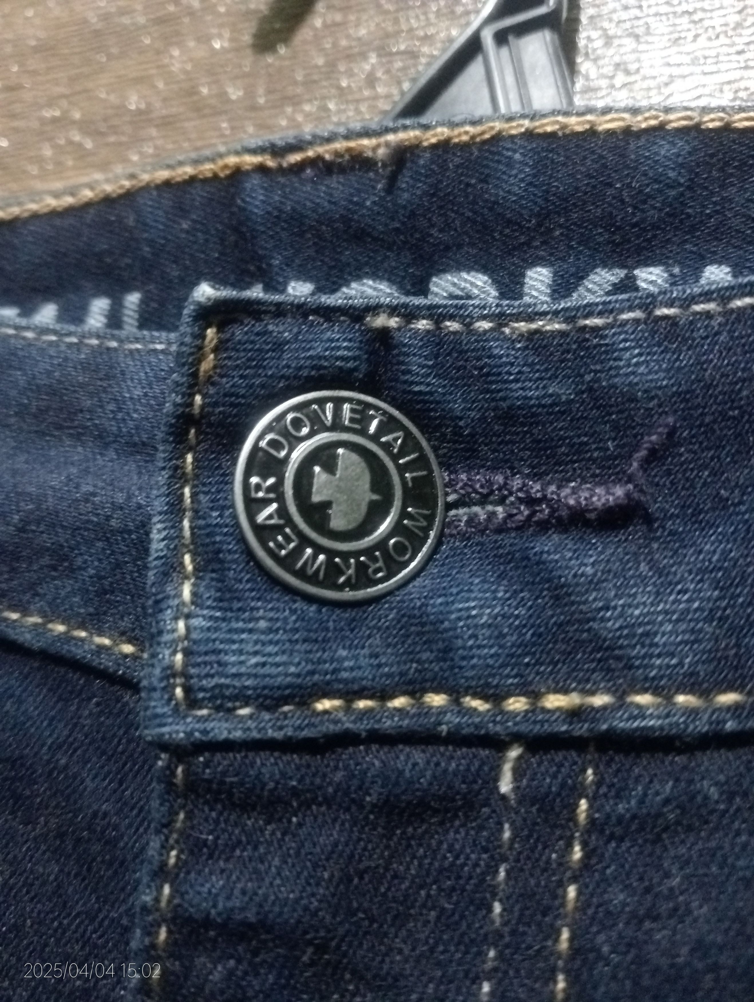 Japanese Brand Vtg Dovetail Workwear Stretch Thermal Double Knee Denim Size US 40 / EU 56 - 4 Thumbnail