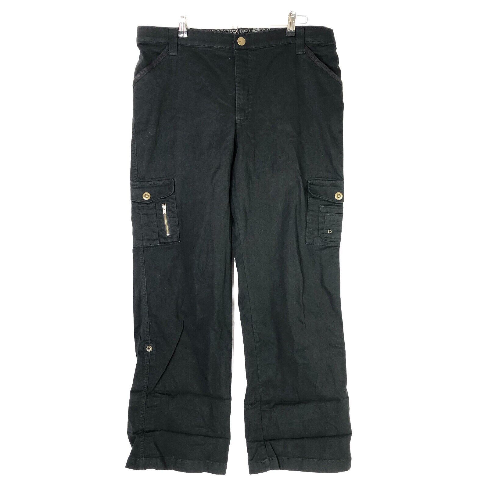 Lee Lee COMFORT WAISTBAND Women Cropped Pants Cargo Sz 16 M Size 38" / US 16 / IT 52 - 1 Thumbnail