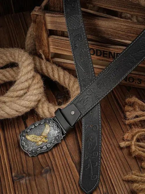 Other 120cm Eagle Buckle Belt Size ONE SIZE - 2 Thumbnail