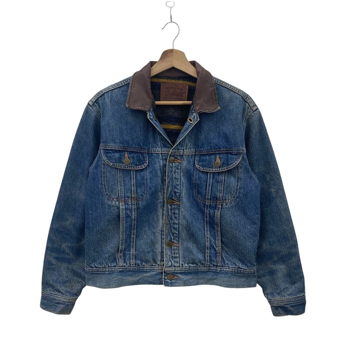 Edwin Vintage Edwin Blanket Lined Denim Trucker Jacket Size US S / EU 44-46 / 1 - 3 Thumbnail