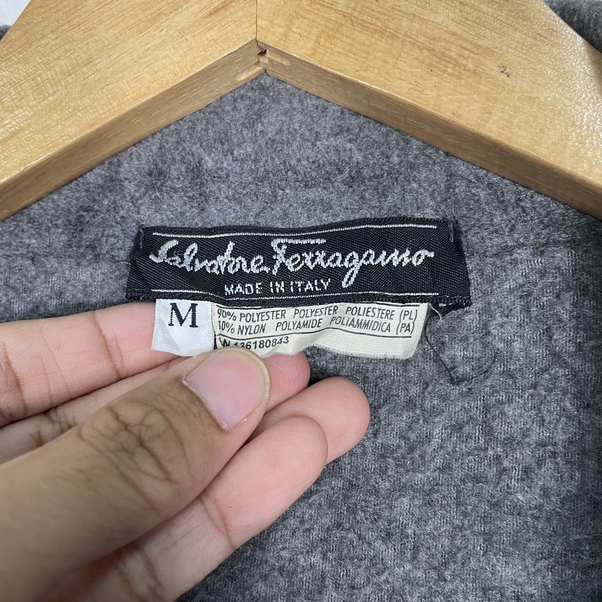 Designer × Salvatore Ferragamo 💥SALVATORE FERRAGAMO BUTTON LONG WOOL JACKET Size US M / EU 48-50 / 2 - 15 Thumbnail