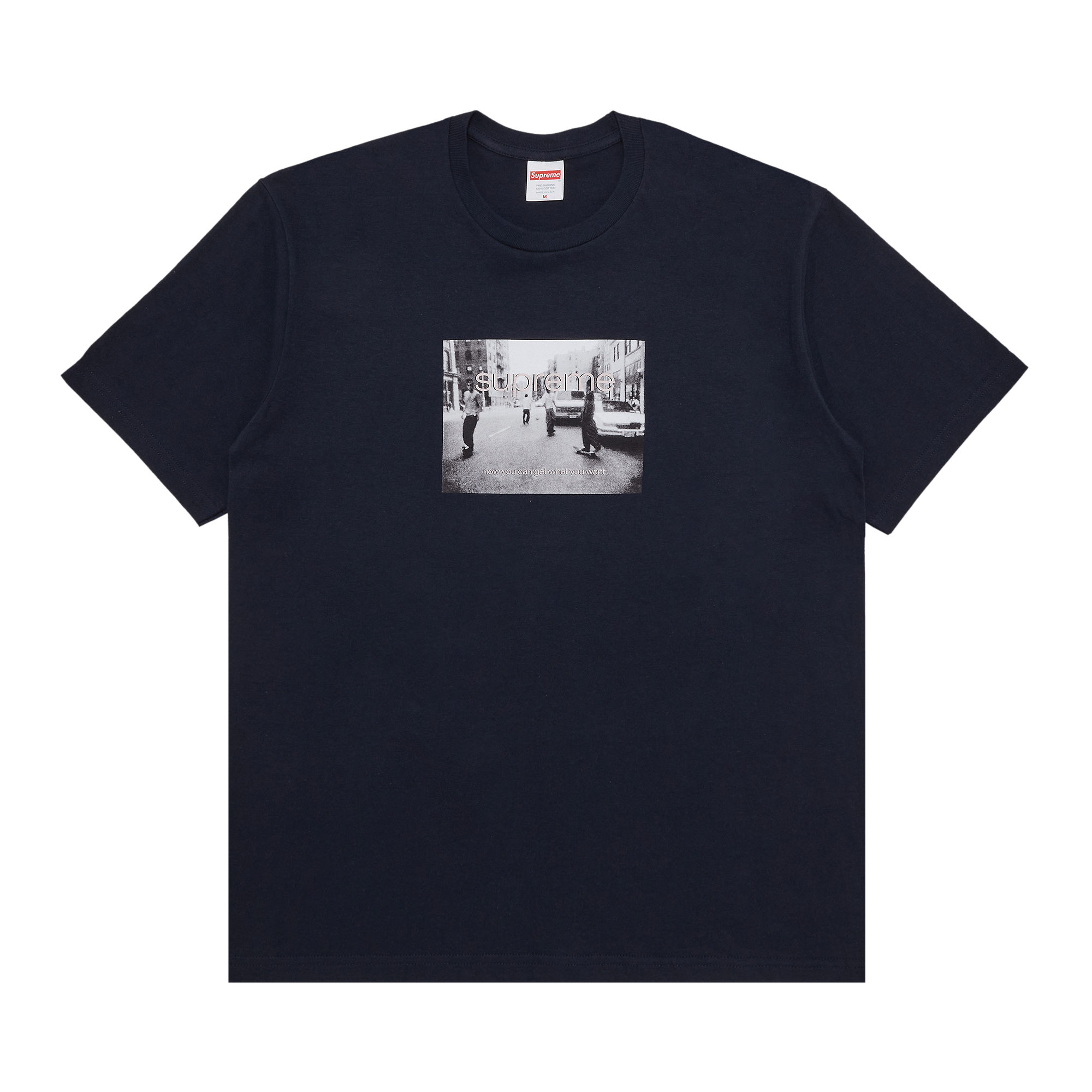 image of Supreme Crew 96 Tee Navy in Blue, Men's (Size Medium)