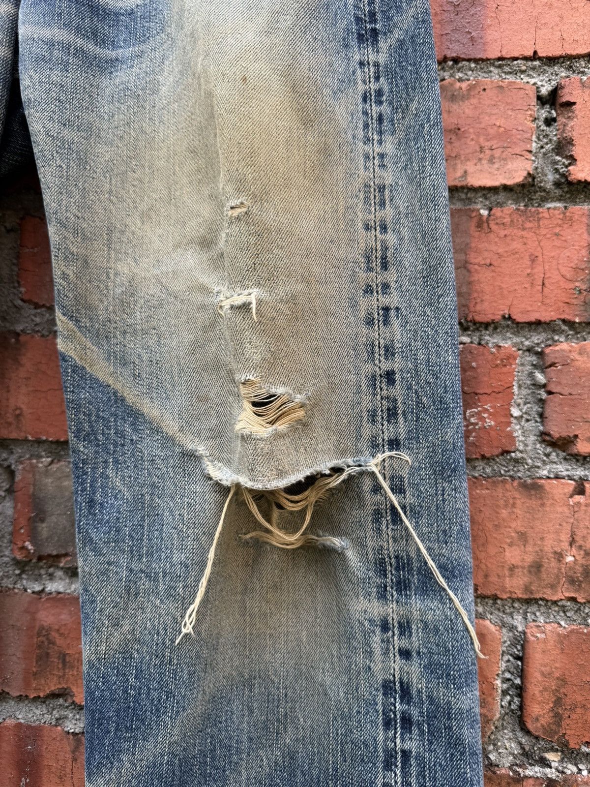 Ten C W30x29 distressed the flat head denime redline japan Size US 30 / EU 46 - 4 Thumbnail