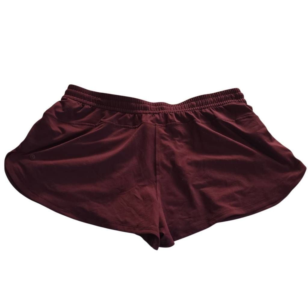 Lululemon Lululemon Women's Size XL Burgundy Shorts Size 34" / US 12 / IT 48 - 1 Thumbnail