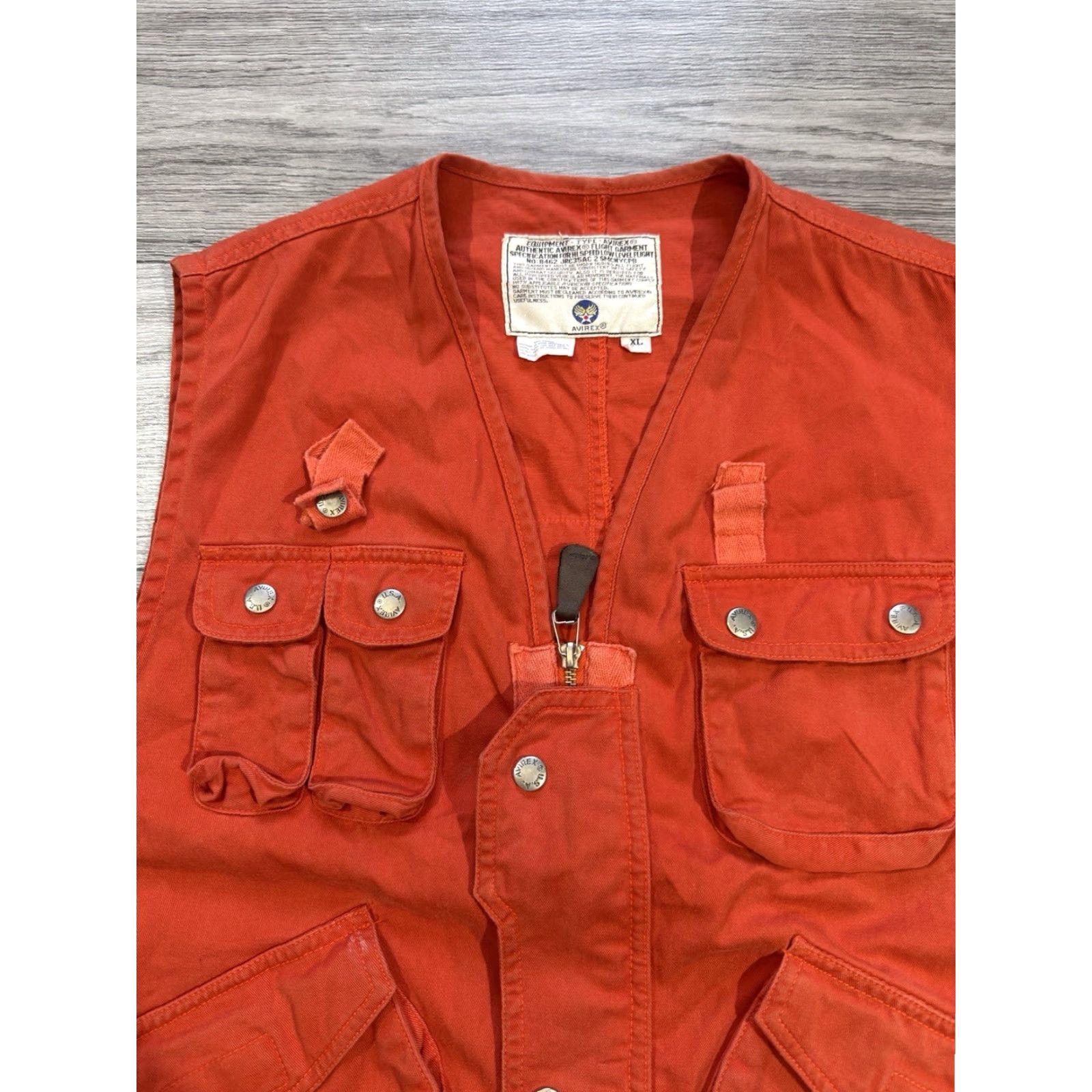 Avirex VINTAGE Avirex Flight Vest Military Jacket Shirt? Size US XL / EU 56 / 4 - 4 Thumbnail