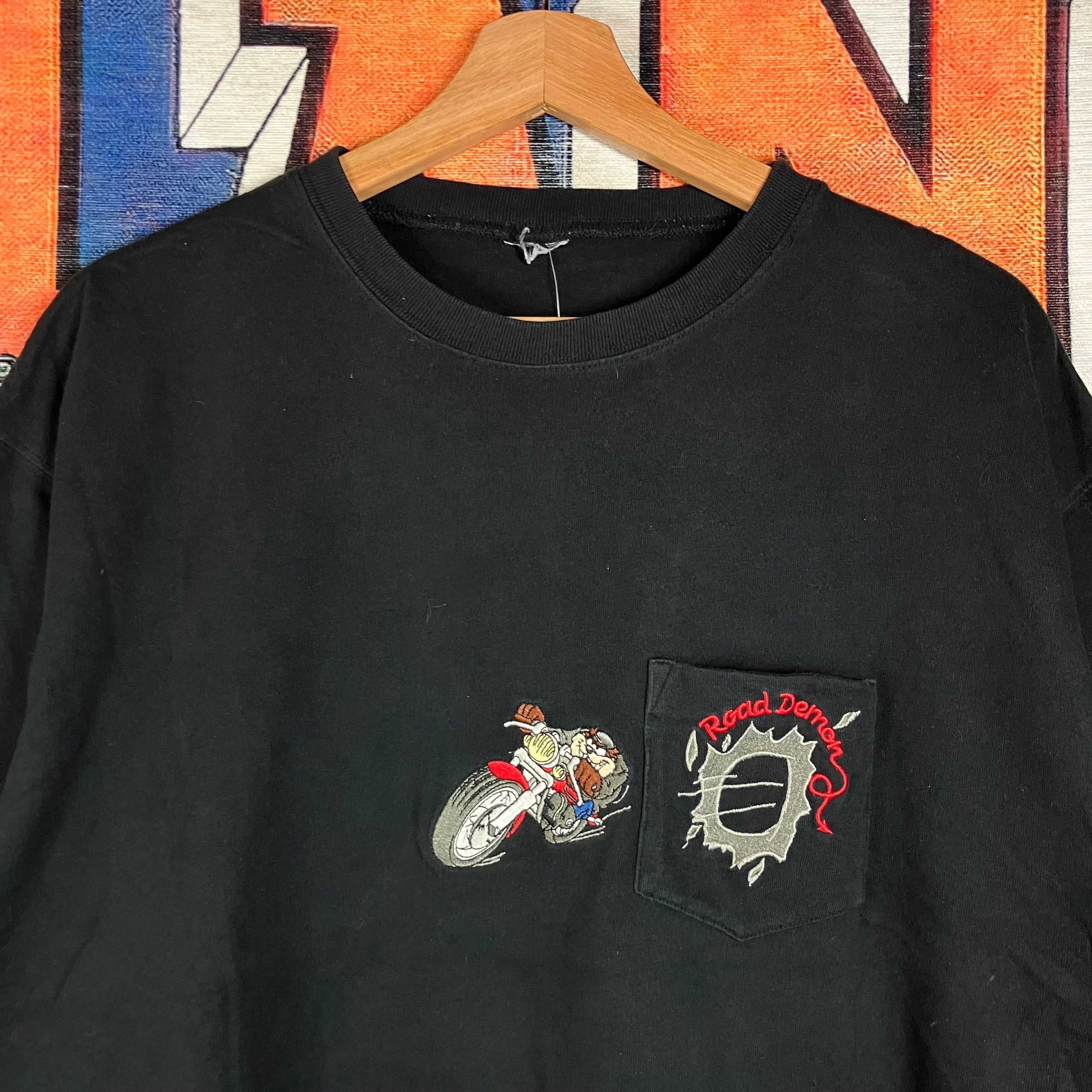 Harley Davidson × Vintage Vintage 90s Harley Davidson “Road Demon” Biker Taz Embroider Size US M / EU 48-50 / 2 - 3 Thumbnail
