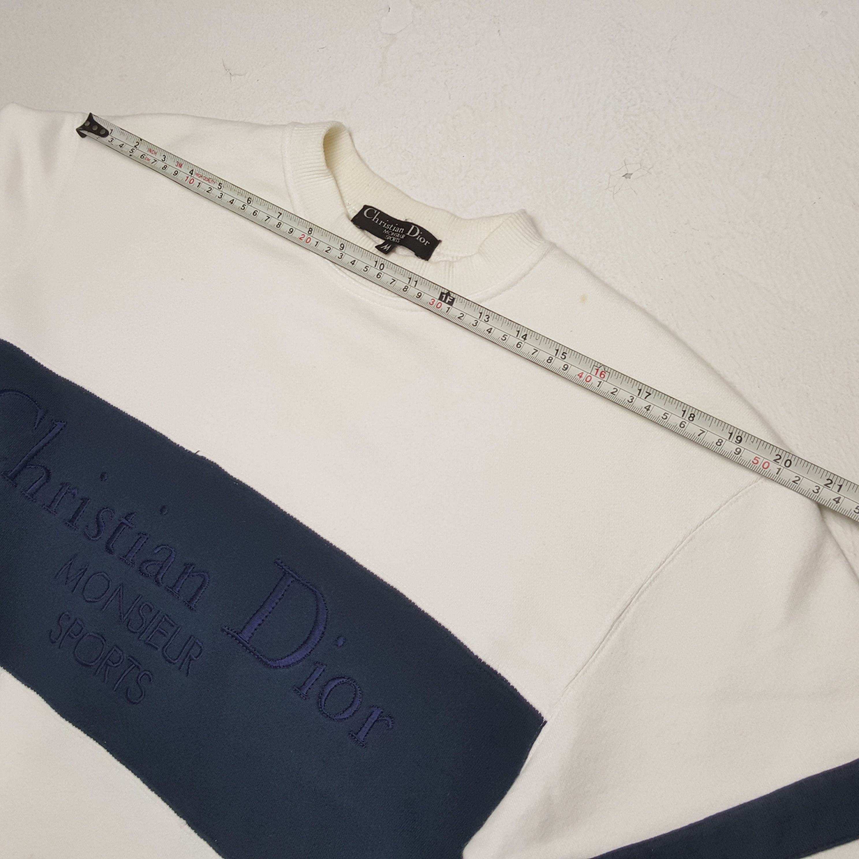 Christian Dior Monsieur × Designer × Vintage CHRISTIAN DIOR Monsieur Sports Center Spellout Sweatshirt Size US M / EU 48-50 / 2 - 4 Thumbnail