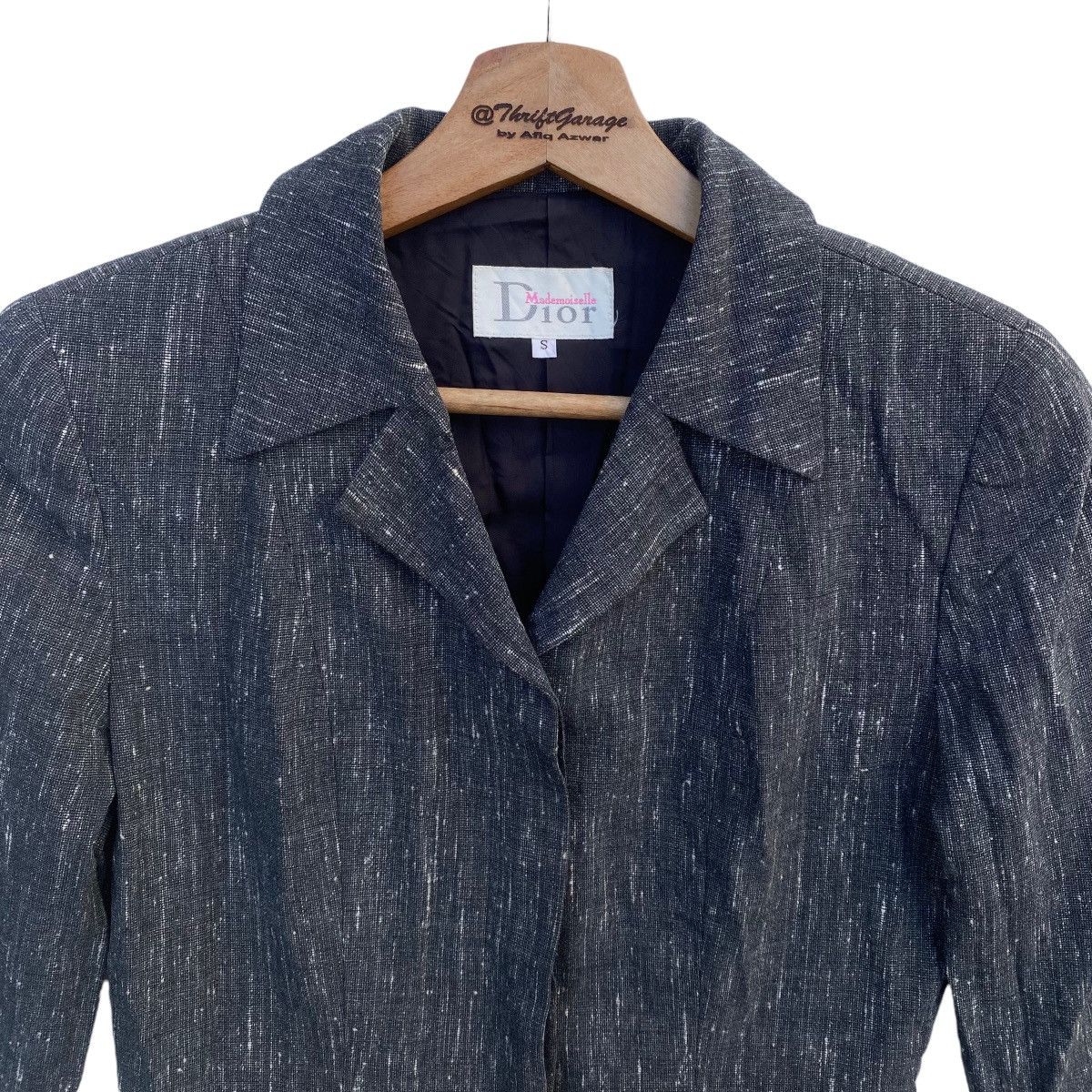 Christian Dior Monsieur × Dior Vintage Christian Dior Mademoiselle Hickory Slim Blazer/Coat Size S / US 4 / IT 40 - 2 Thumbnail