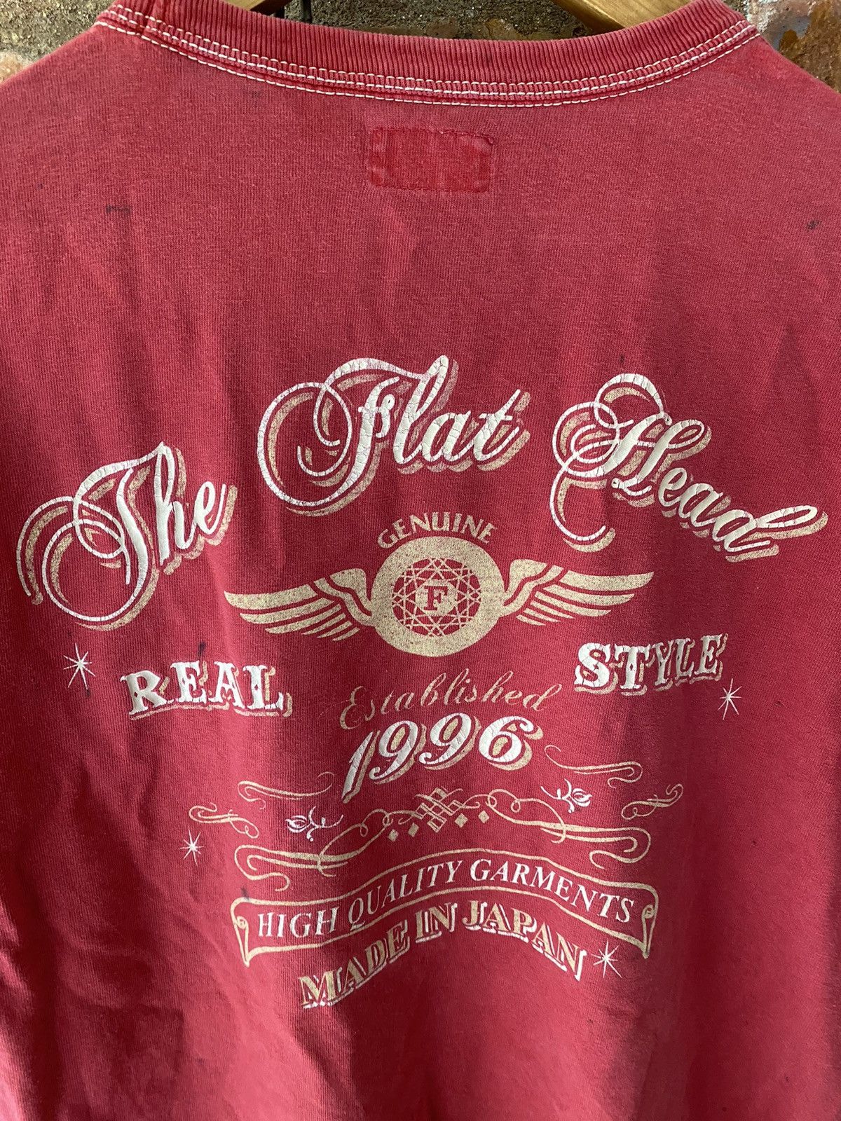 The Flat Head Vintage Flat Head logo tee Size US M / EU 48-50 / 2 - 11 Thumbnail