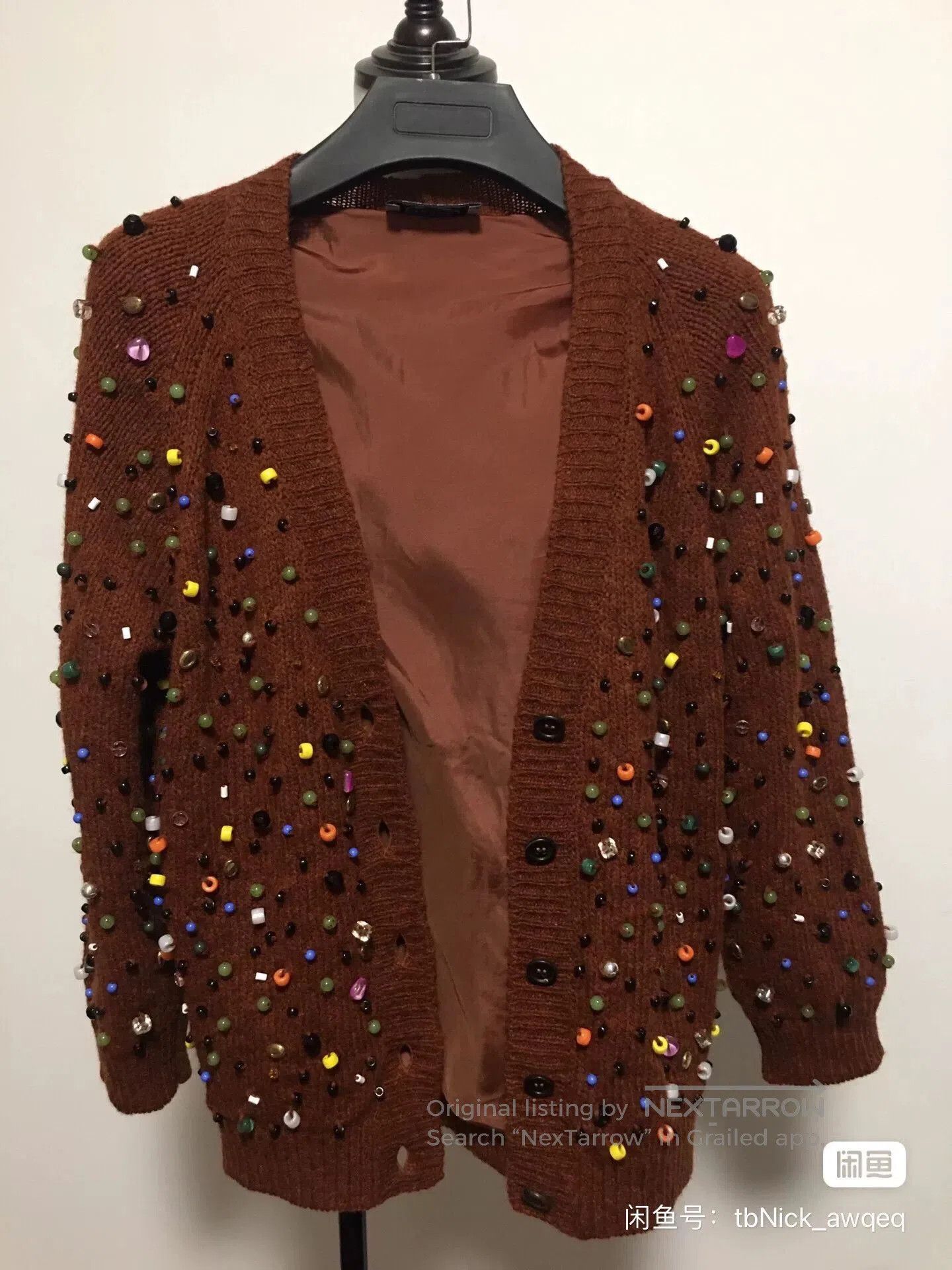 Prada Prada Colorful Embellished Cardigan Sweater. Size M / US 6-8 / IT 42-44 - 1 Thumbnail