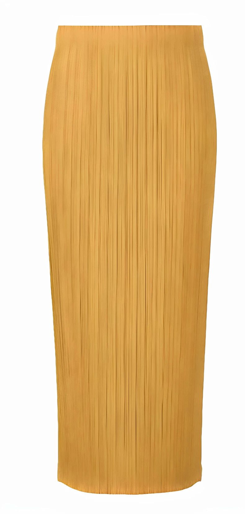 Issey Miyake Issey Miyake size:3 Ginger yellow pleated skirt Size XS / US 0-2 / IT 36-38 - 1 Thumbnail