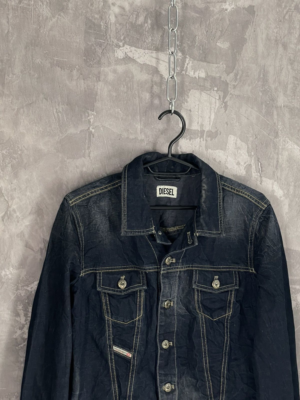 Diesel Diesel Vintage Denim Jacket Y2K Grunge Size M / US 6-8 / IT 42-44 - 7 Thumbnail