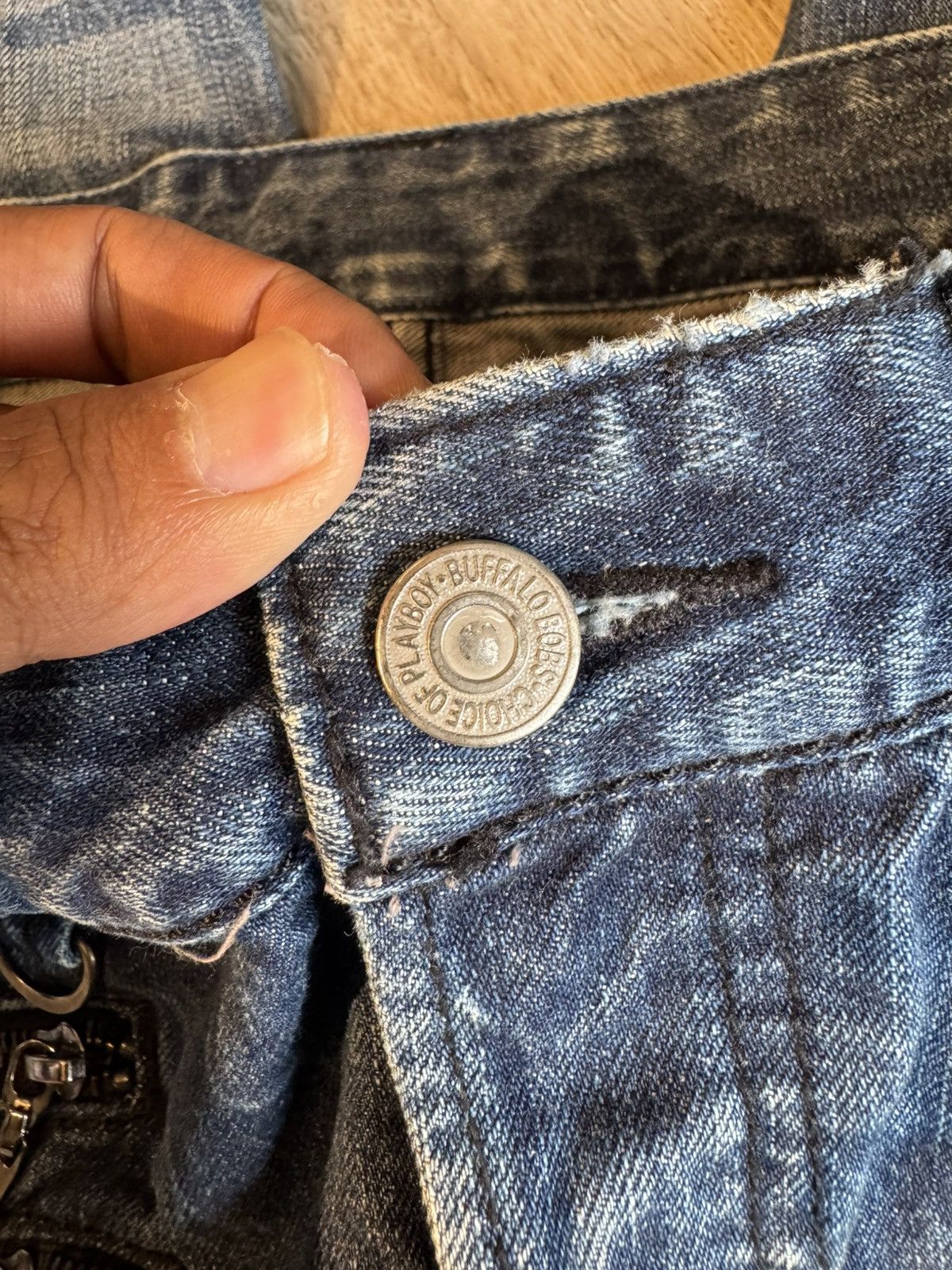 BUFFALO BOBS VINTAGE DISTRESSED DENIM BY BUFFALO BOBS Size US 30 / EU 46 - 10 Thumbnail