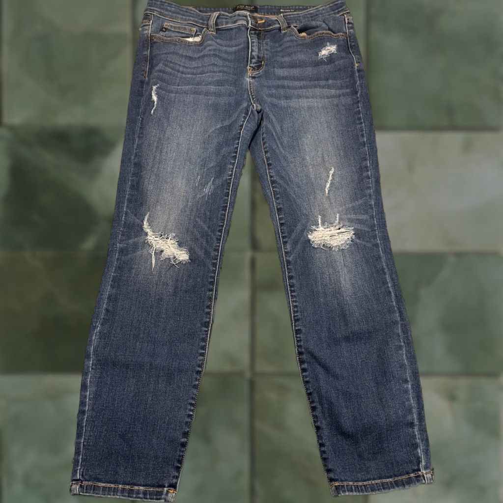 Vintage Judy Blue Relaxed Fit Jeans Distressed Blue Womens 15/32 Size 24" / US 00 / IT 34 - 1 Thumbnail