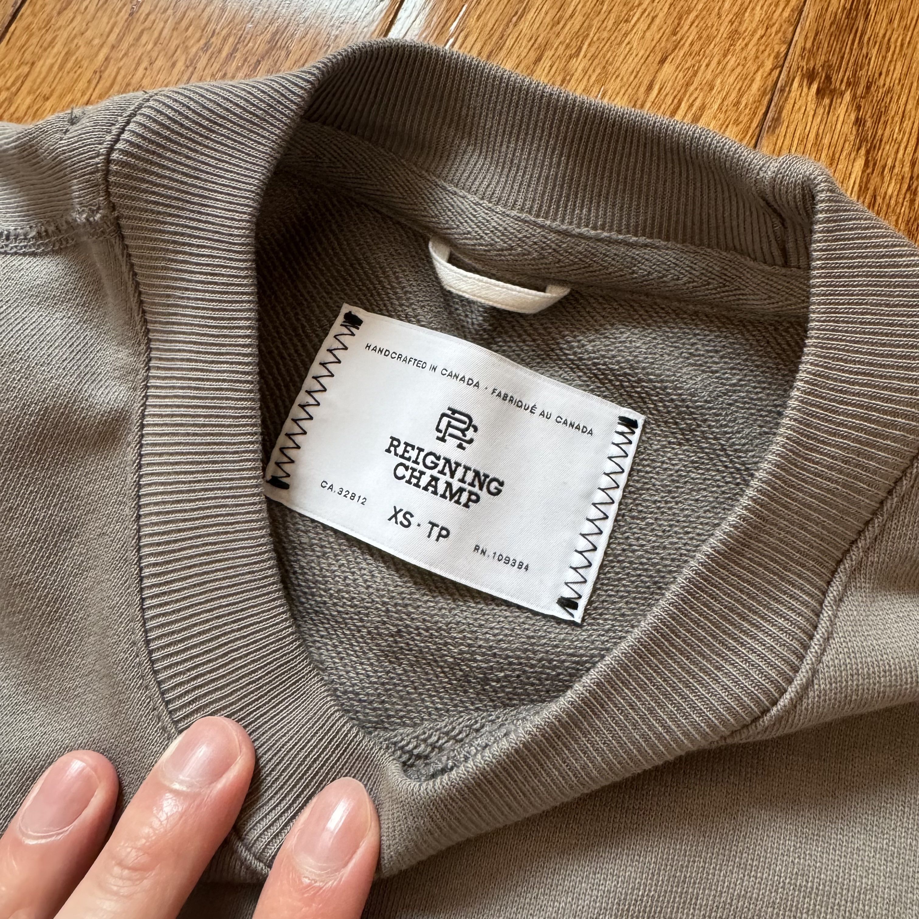 Reigning Champ Reigning Champ Lightweight Terry Sweatshirt Size US XS / EU 42 / 0 - 7 Thumbnail