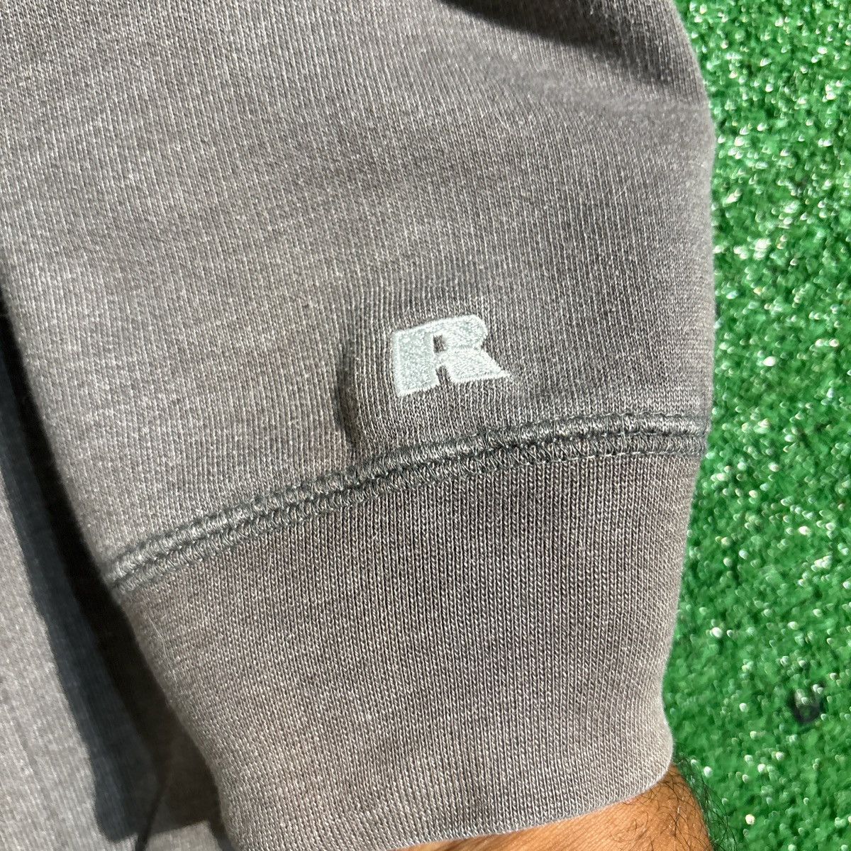 Russell Athletic Vintage Russell Athletic Faded Grey Oversized Hoodie Size US XL / EU 56 / 4 - 5 Thumbnail