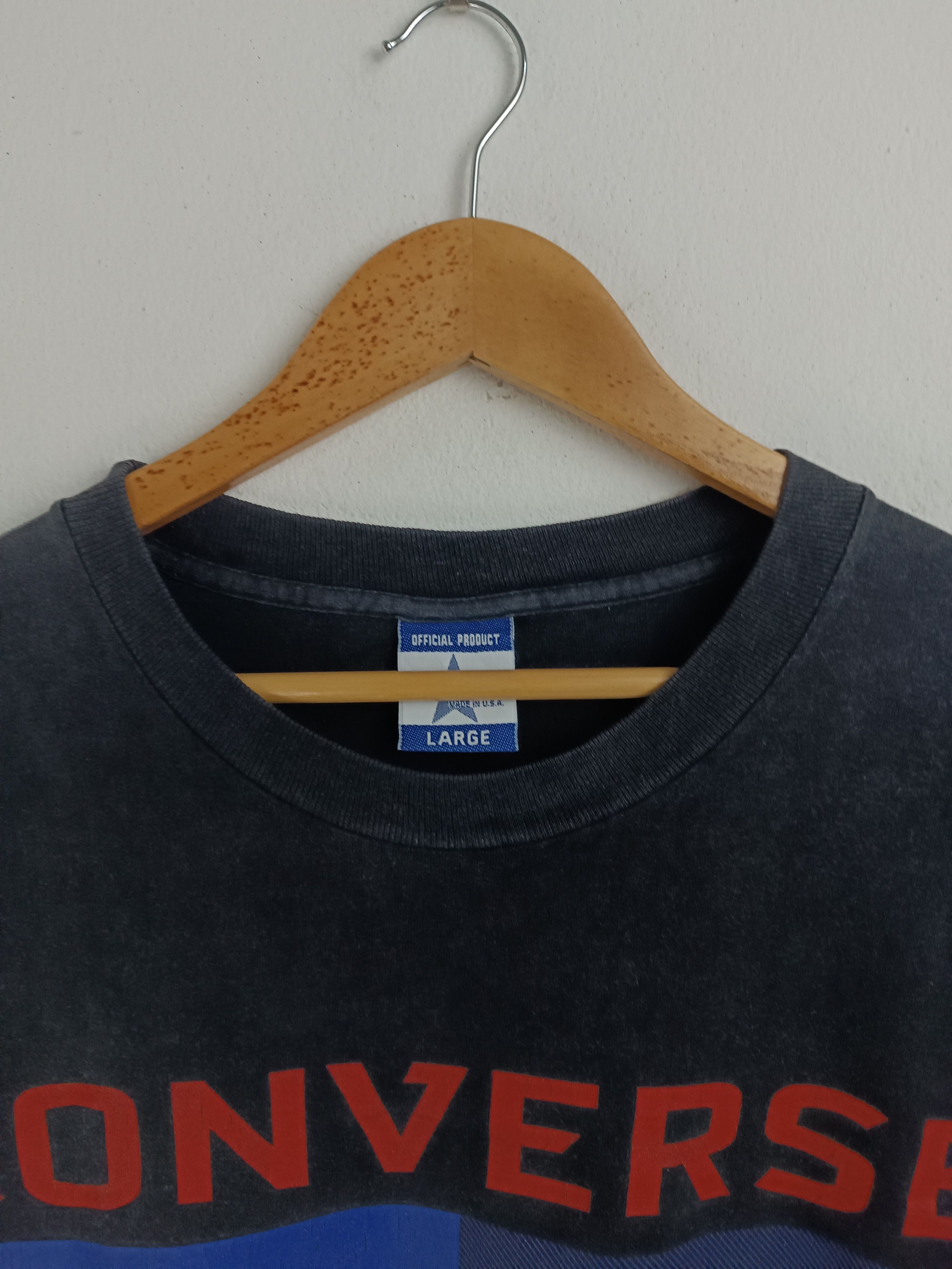 Converse VINTAGE 90'S CONVERSE MADE IN USA FADED TEE VERY RARE Size US L / EU 52-54 / 3 - 9 Thumbnail