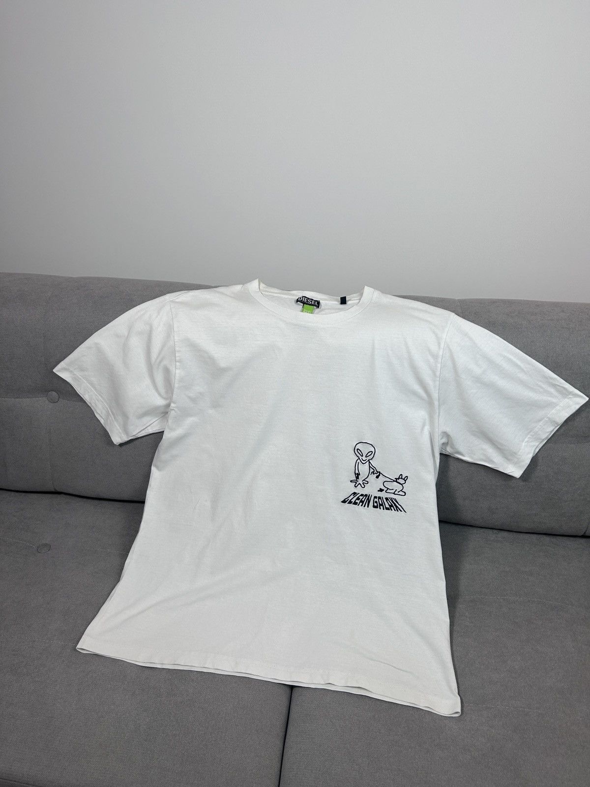 Other Diesel Clean Galaxy White Tee SZ L Size US L / EU 52-54 / 3 - 1 Thumbnail