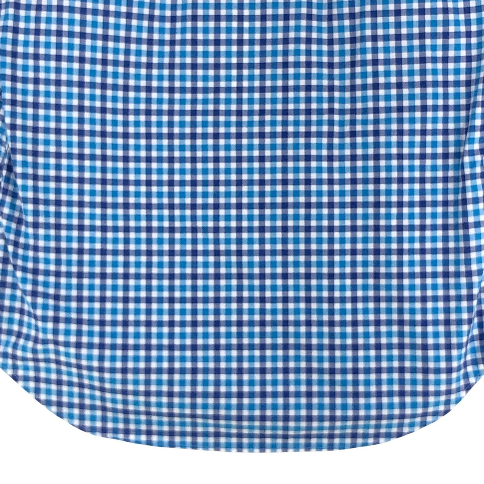Canali Canali Dress Shirt M Blue Teal Gingham Check Long Sleeve Size US M / EU 48-50 / 2 - 10 Thumbnail
