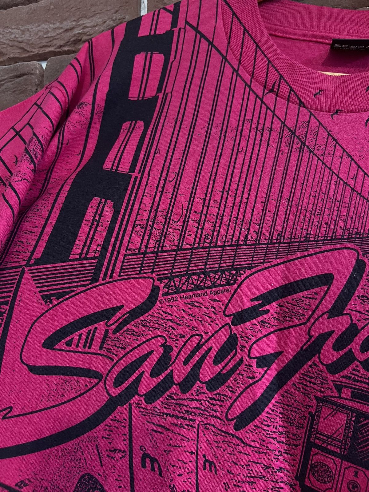 Vintage Rare Vintage 1992 90s San Francisco All Over Print t-shirt Size US XL / EU 56 / 4 - 3 Thumbnail