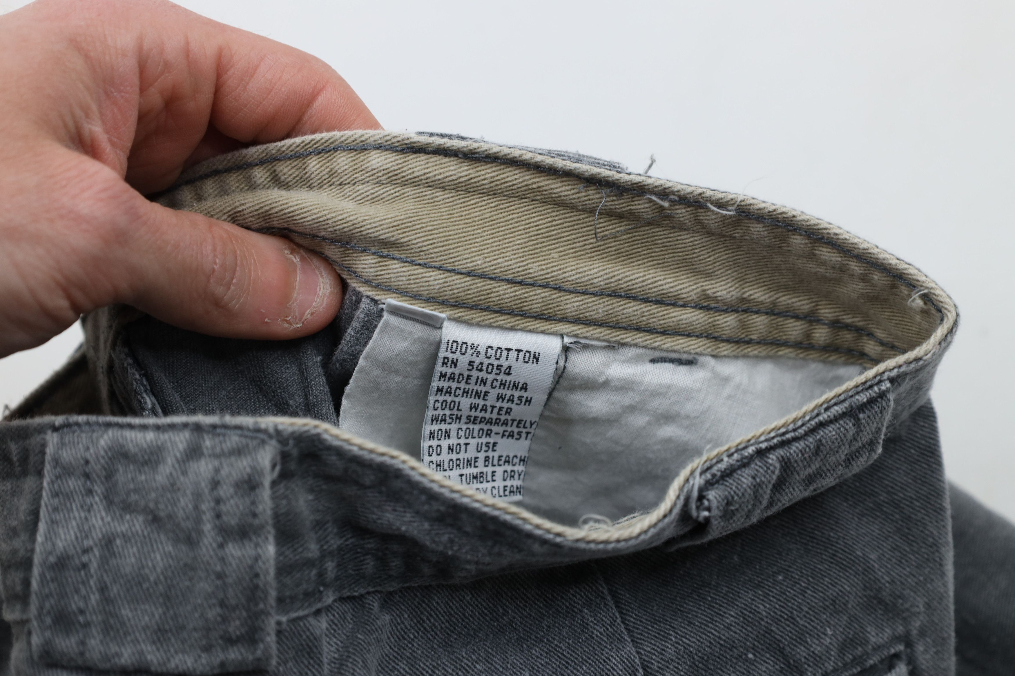Vintage Vintage 90s Streetwear Stonewash Pocket Cargo Pants Gray Size US 28 / EU 44 - 10 Thumbnail