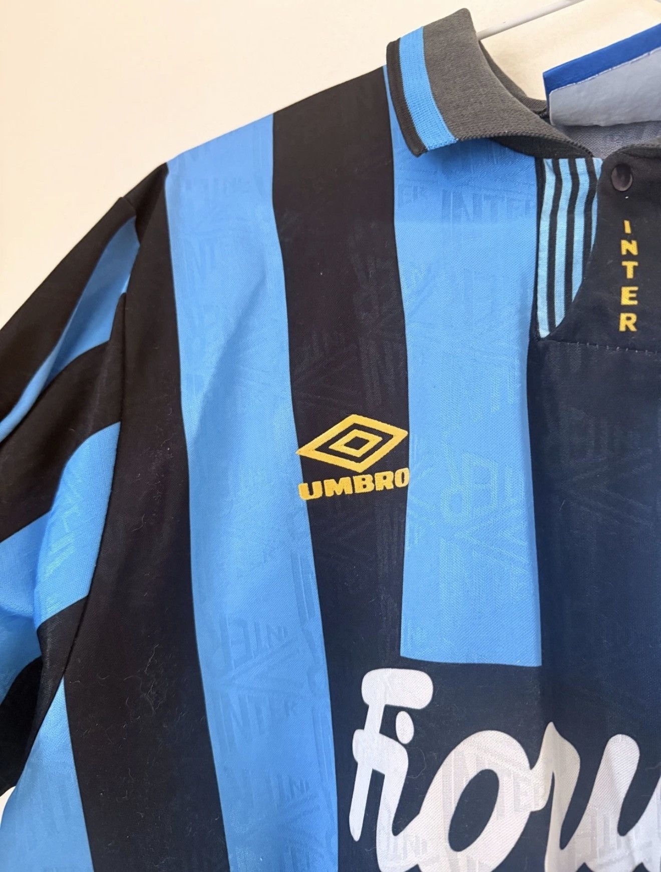 Umbro 1993-94 Umbro Inter Milan Home Football Shirt Italy Size L Size US L / EU 52-54 / 3 - 6 Thumbnail