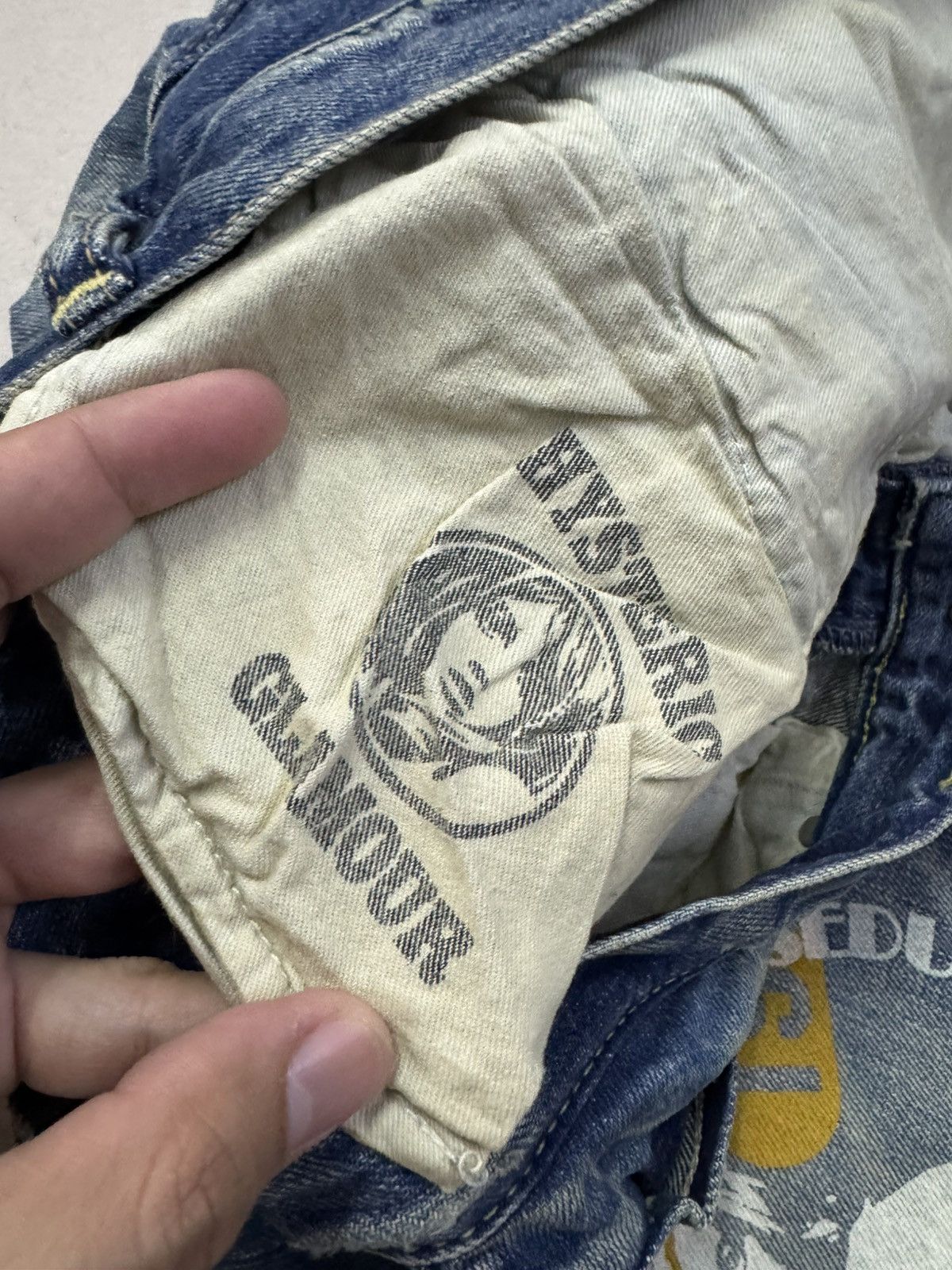 Hysteric Glamour HYSTERIC GLAMOUR SELVEDGE PRINTED JEANS SIZE 28 Size US 28 / EU 44 - 10 Thumbnail