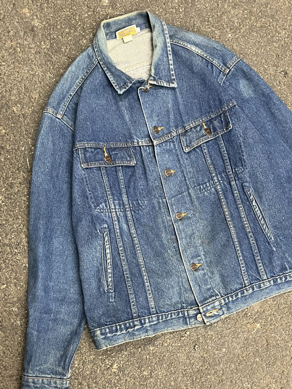 Dickies × Vintage Vintage dickies denim jacket 80s sun faded cropped rare hype Size US XL / EU 56 / 4 - 3 Thumbnail