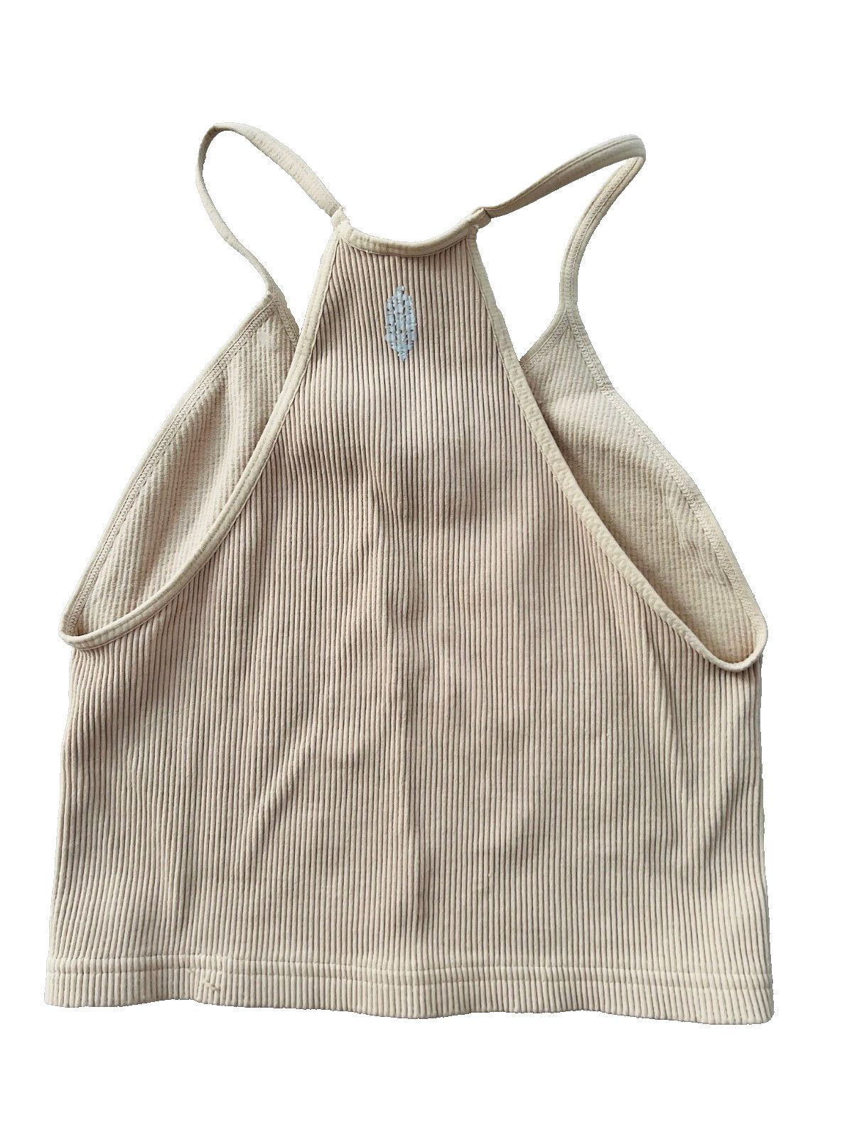 Free People *** Free People Movement Crop Run Rib Tank Sandshell ( M/L ) Size M / US 6-8 / IT 42-44 - 4 Thumbnail