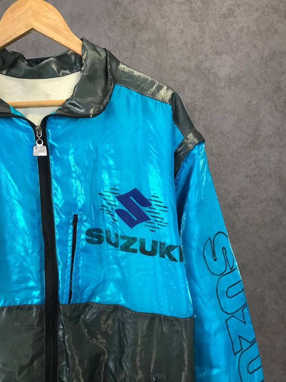 Vintage Suzuki MOTO vintage 2 in 1 overprinted vest/jacket Size US XL / EU 56 / 4 - 3 Thumbnail