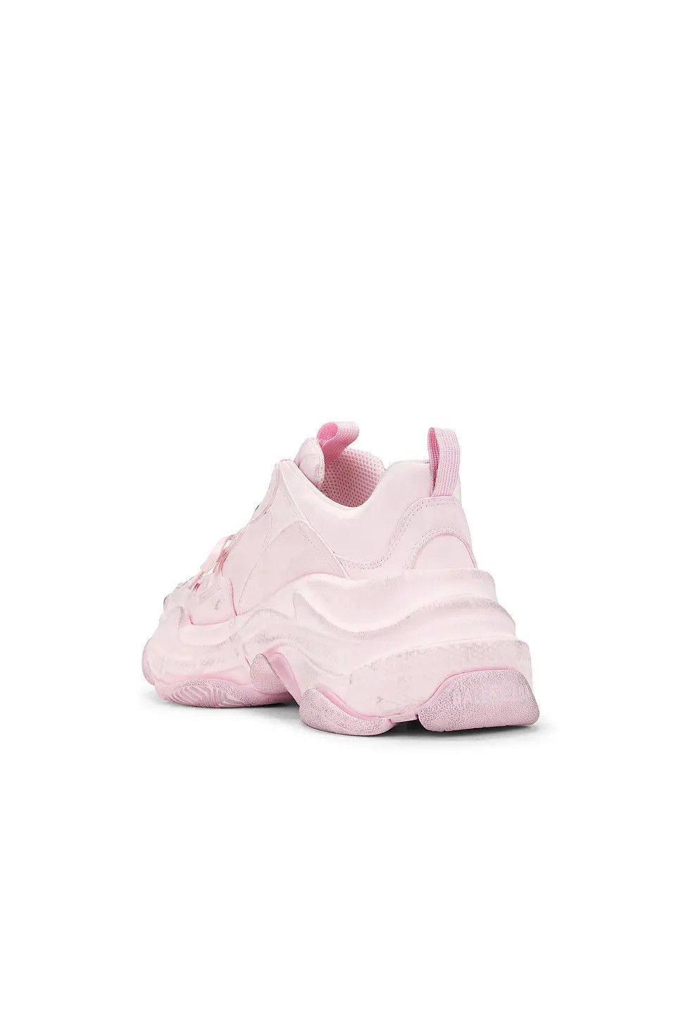 Balenciaga o1srvl11e0426 Triple S Satin Sneakers in Pink Size US 10 / IT 40 - 3 Thumbnail