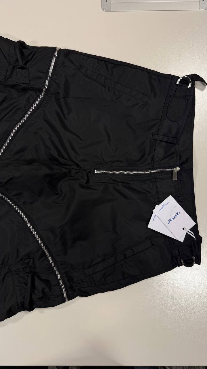 Off-White Off White Black Utility Nylon Zipped Cargo Pants NEW Size US 33 - 2 Thumbnail