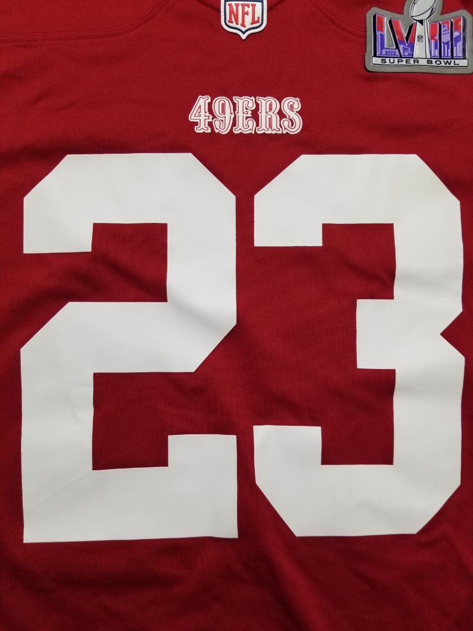 Nike San Francisco 49ers Super Bowl LVII Patch Game Jersey Size US L / EU 52-54 / 3 - 13 Thumbnail
