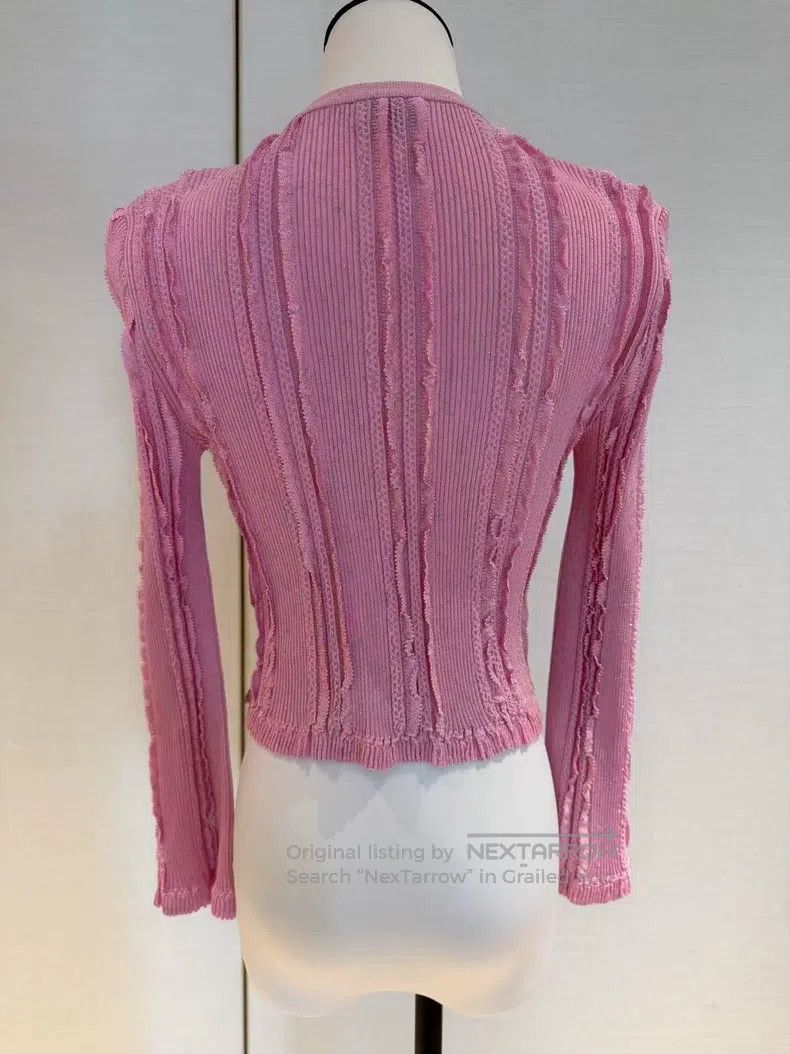 Chanel Chanel 23P shiny diamond button logo knitted long-sleeved Size XS / US 0-2 / IT 36-38 - 2 Thumbnail