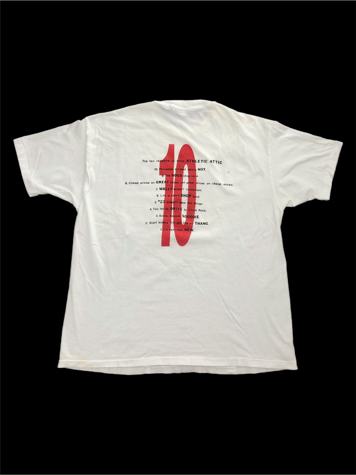 Vintage 90s Athletic Attic Sports Shop 10 Reasons to Shop Tee Size US XL / EU 56 / 4 - 1 Thumbnail