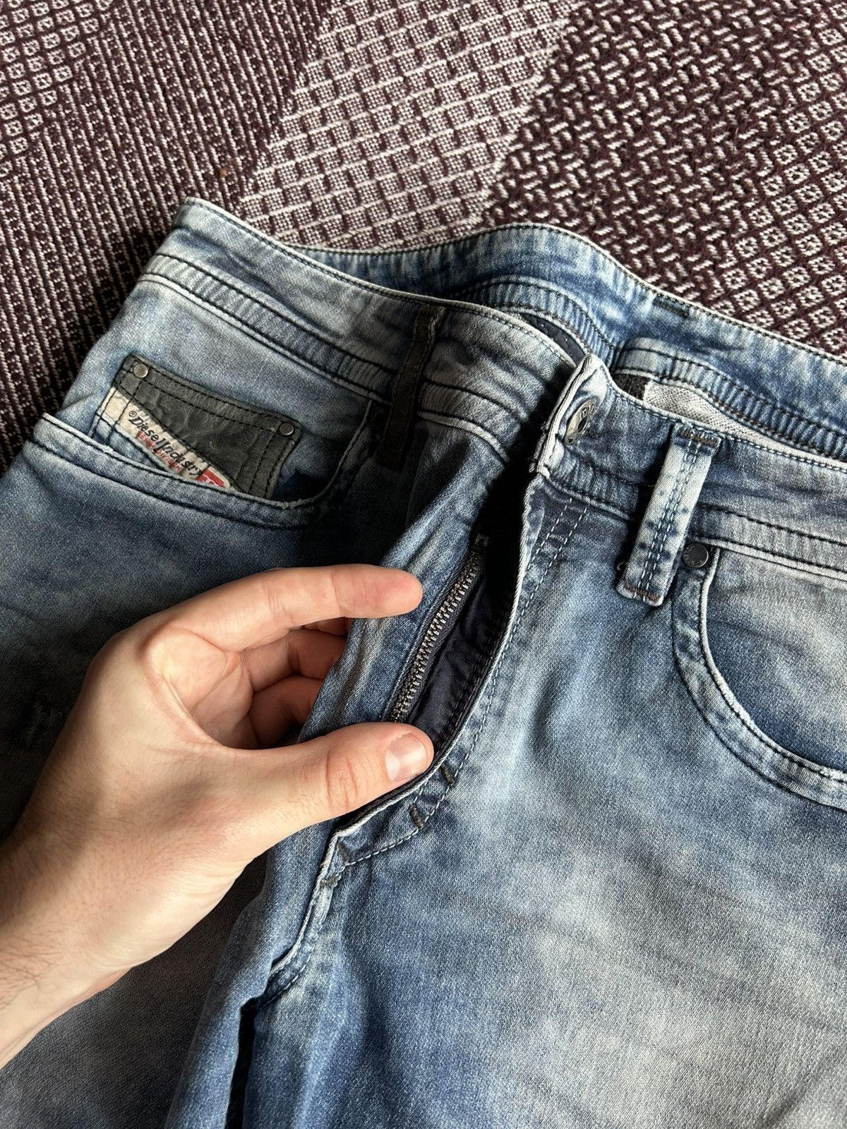Japanese Brand Diesel Thavar Vintage Distressed Washed Denim Jeans Size 30 Size US 30 / EU 46 - 10 Thumbnail