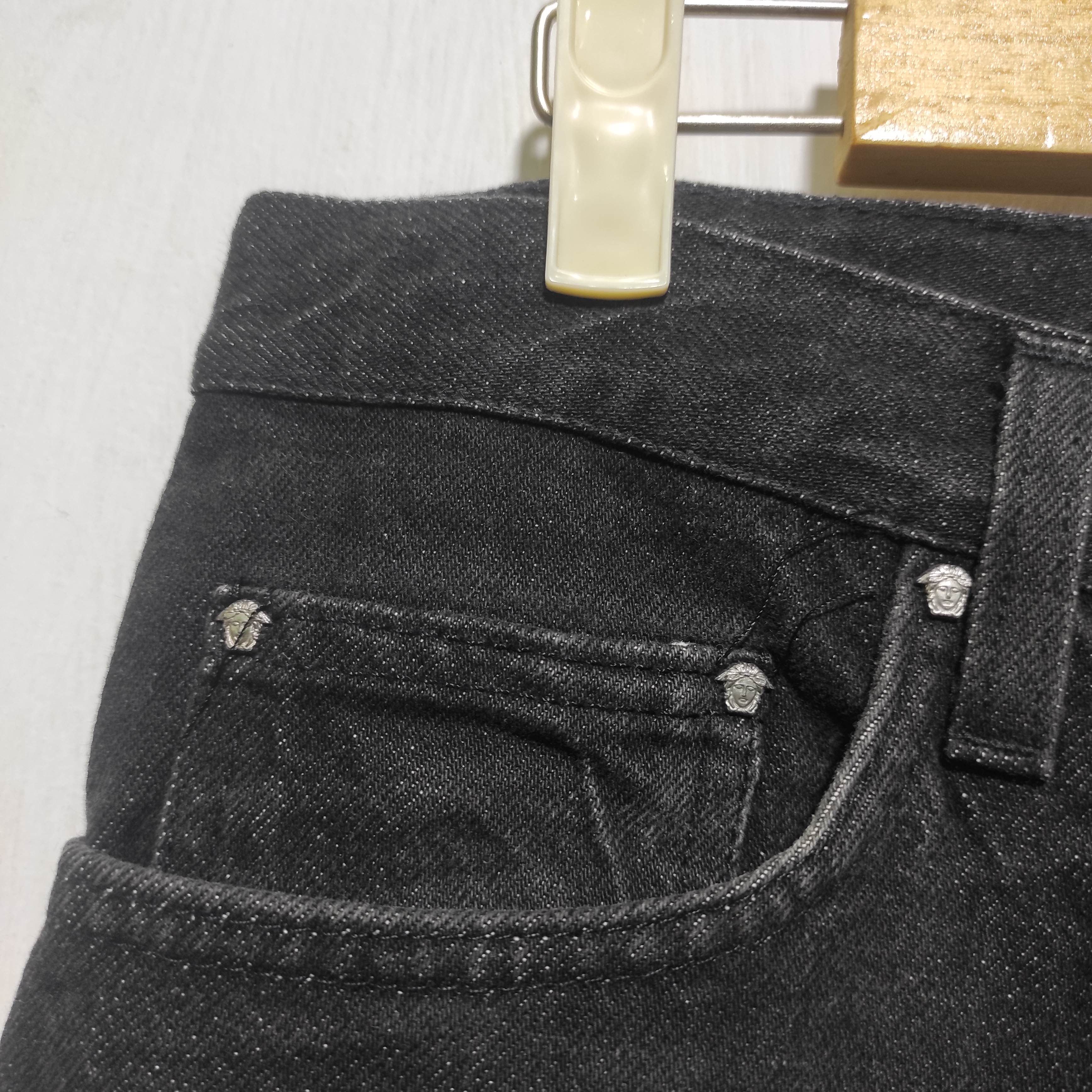 Versace Versace Jeans Couture Black Denim Size US 30 / EU 46 - 4 Thumbnail