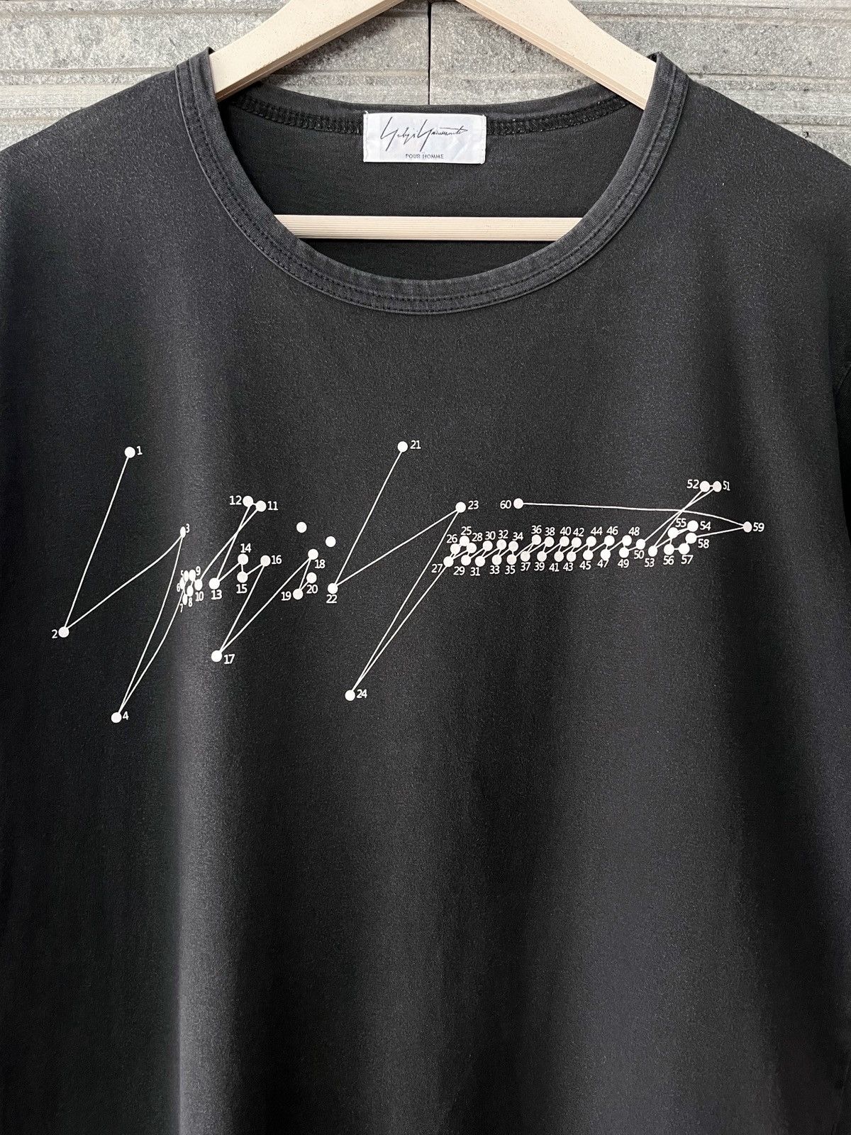 Yohji Yamamoto Yohji Yamamoto Pour Homme Signature Sunfaded Tee Size US L / EU 52-54 / 3 - 2 Thumbnail