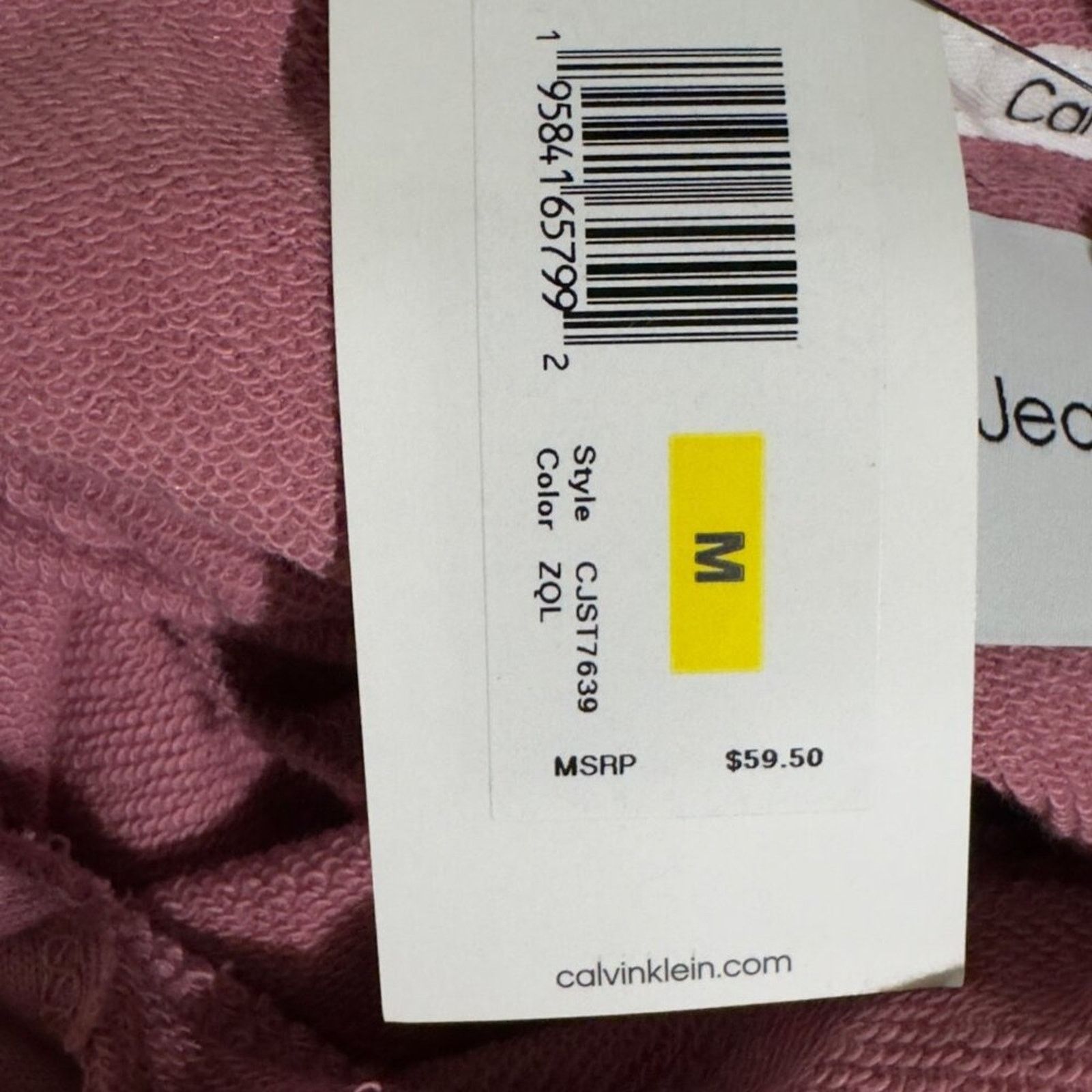Calvin Klein Calvin Klein Jeans Cropped Hoodie Medium Sweatshirt Pink NWT Size M / US 6-8 / IT 42-44 - 8 Thumbnail