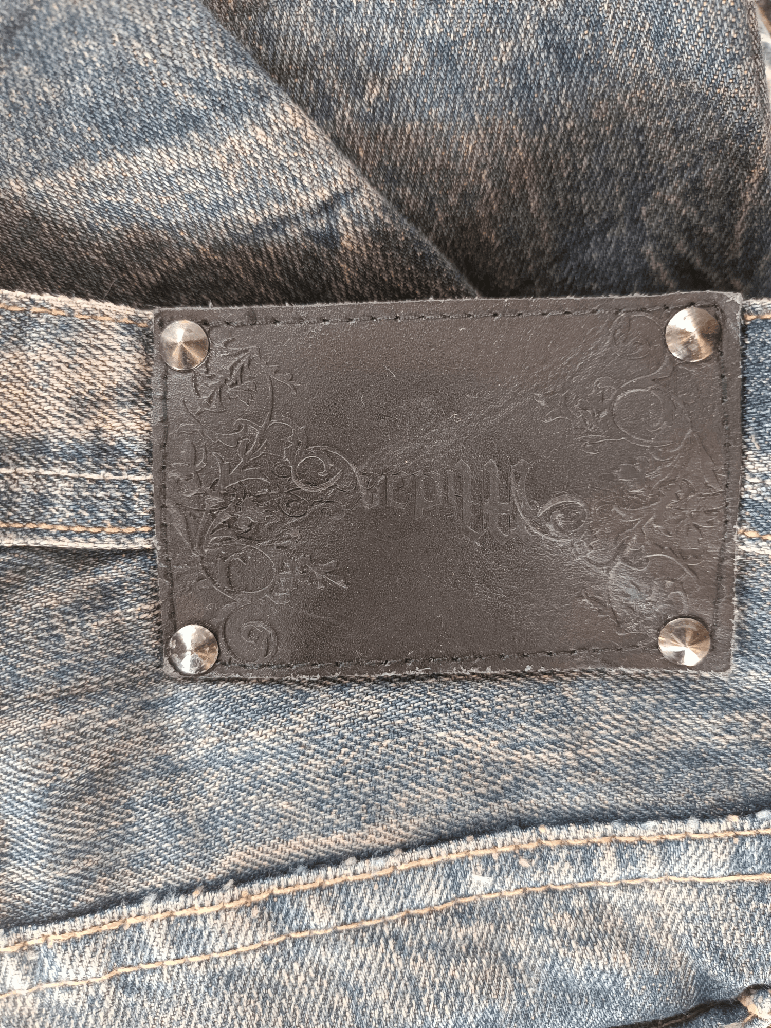 Japanese Brand FLARED Midas Japanese Machiavel Distressed Whiskers Jeans Size US 32 / EU 48 - 13 Thumbnail