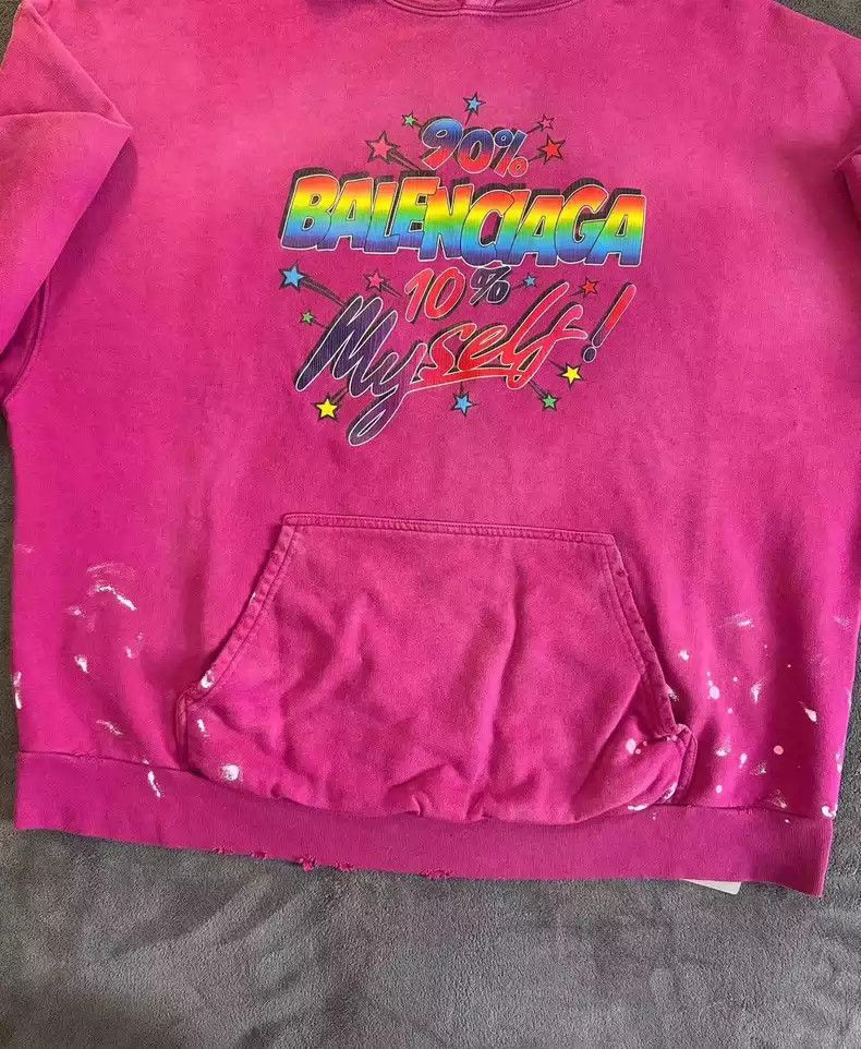 Balenciaga Balenciaga rainbow letter logo hoodie Size US M / EU 48-50 / 2 - 3 Thumbnail